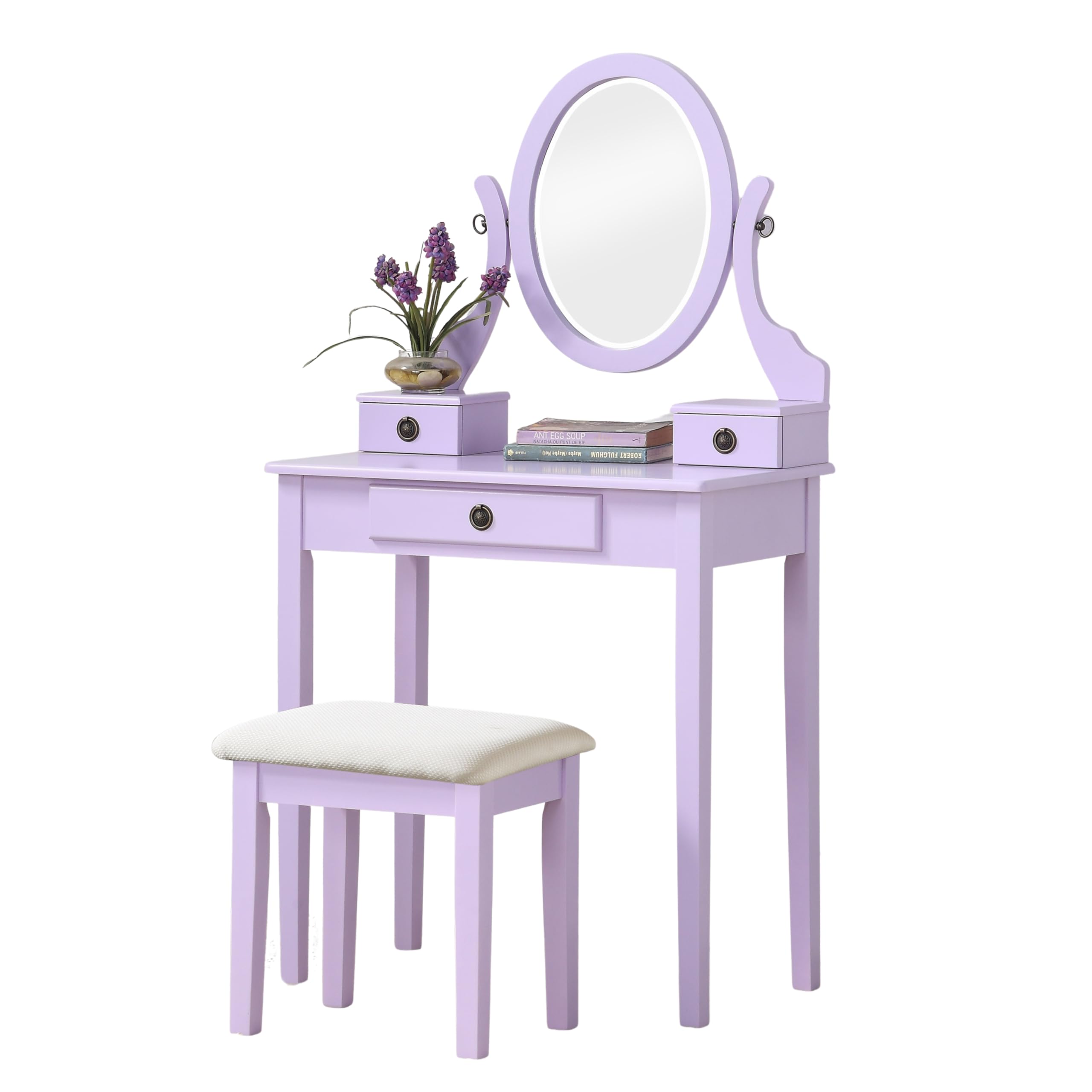 Roundhill Moniya Vanity Table & Stool