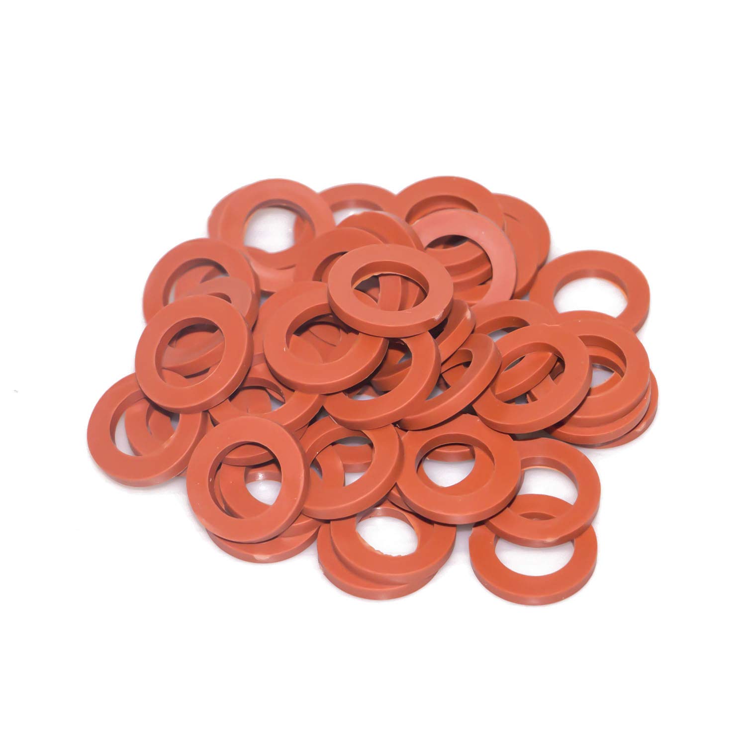 Heavy-Duty Red Rubber Washers (50 Pack)