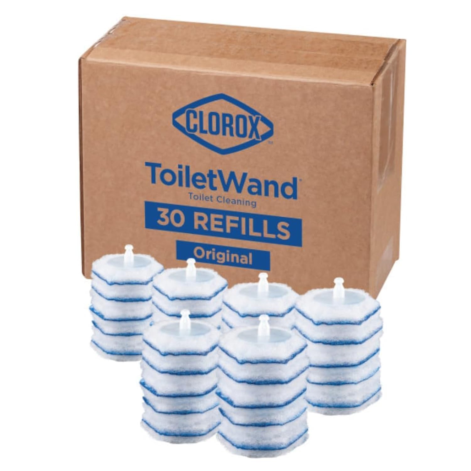 Clorox ToiletWand Disinfecting Refills, Disposable Wand Heads, 30 Count