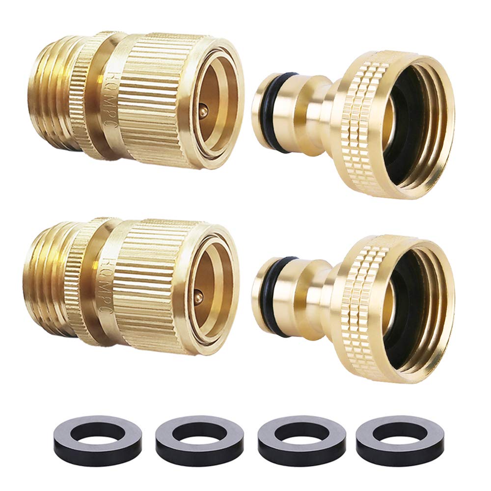 HQMPC Brass Quick Connect (3/4-inch GHT)
