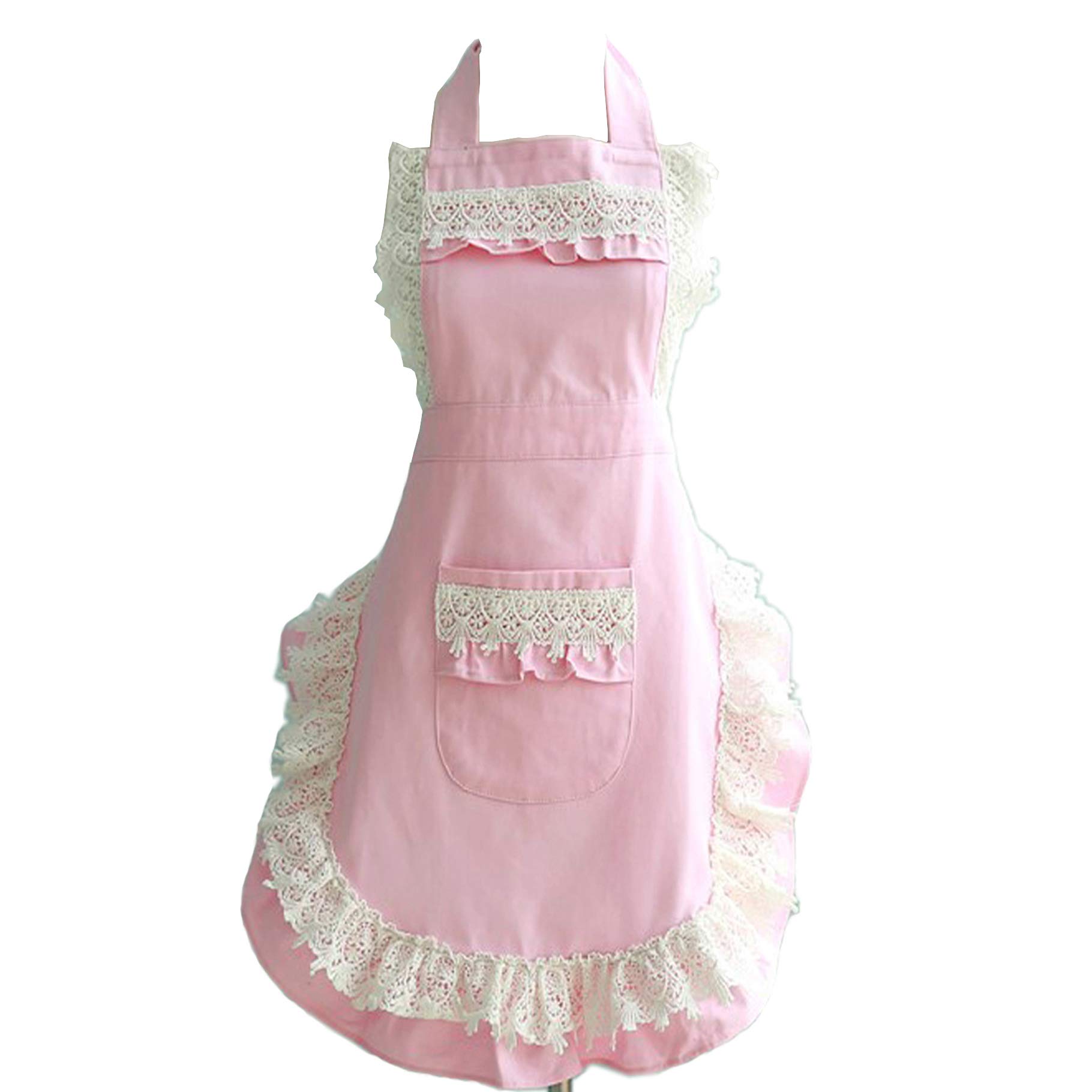 Hyzrz Pink Cotton Apron