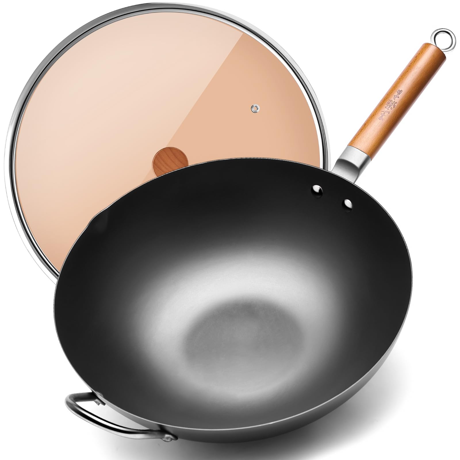 WANGYUANJI Nitrided Carbon Steel Wok