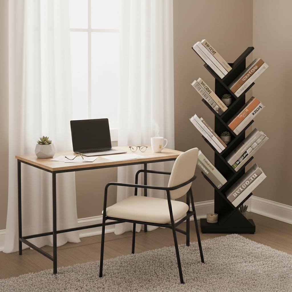 ruboka 9-Tier Tree Bookshelf