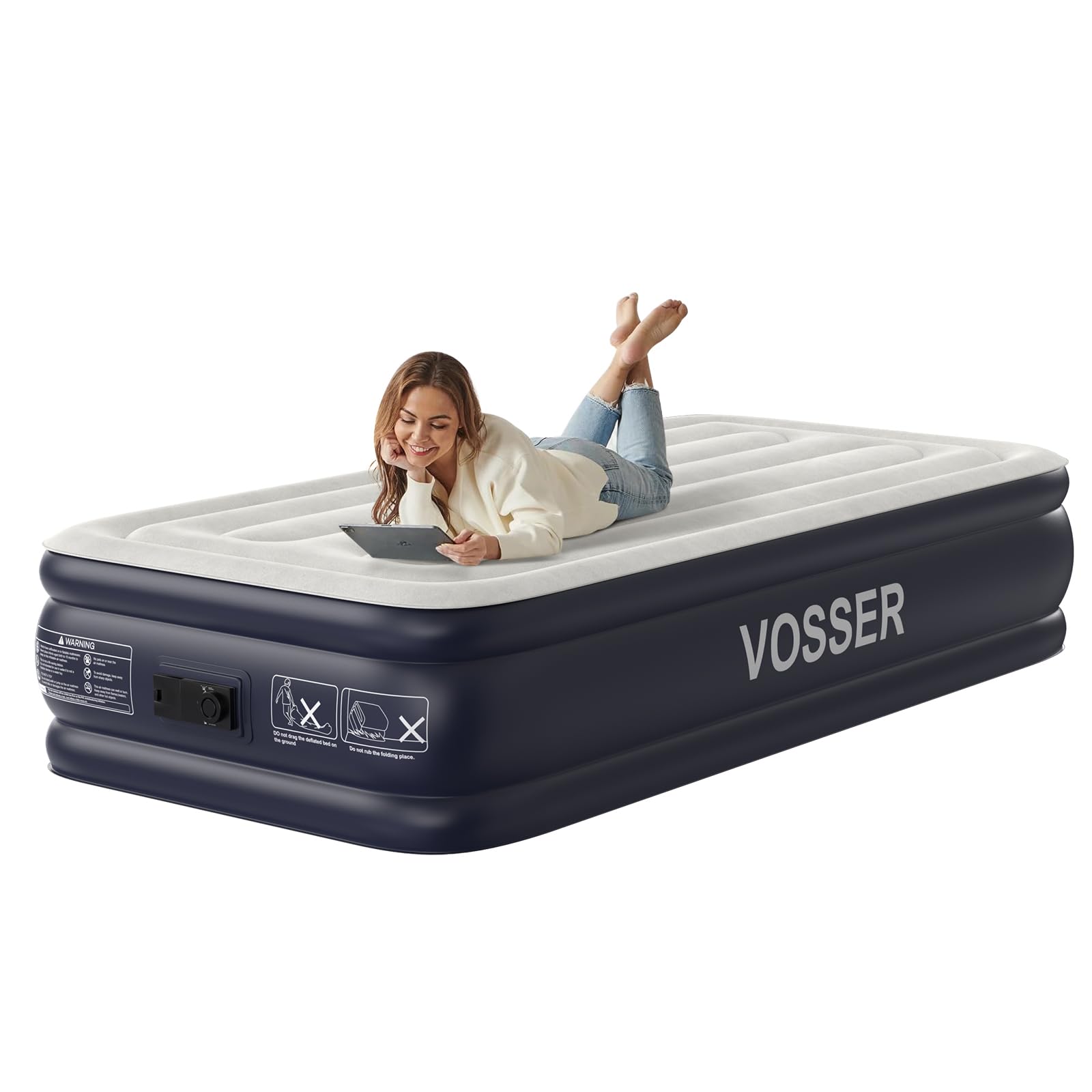VOSSER Twin XL Air Mattress (18" Raised)