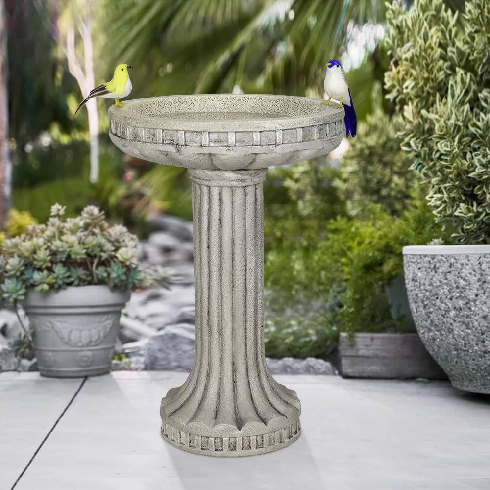 SKYFIRE 24" Pedestal Bird Bath