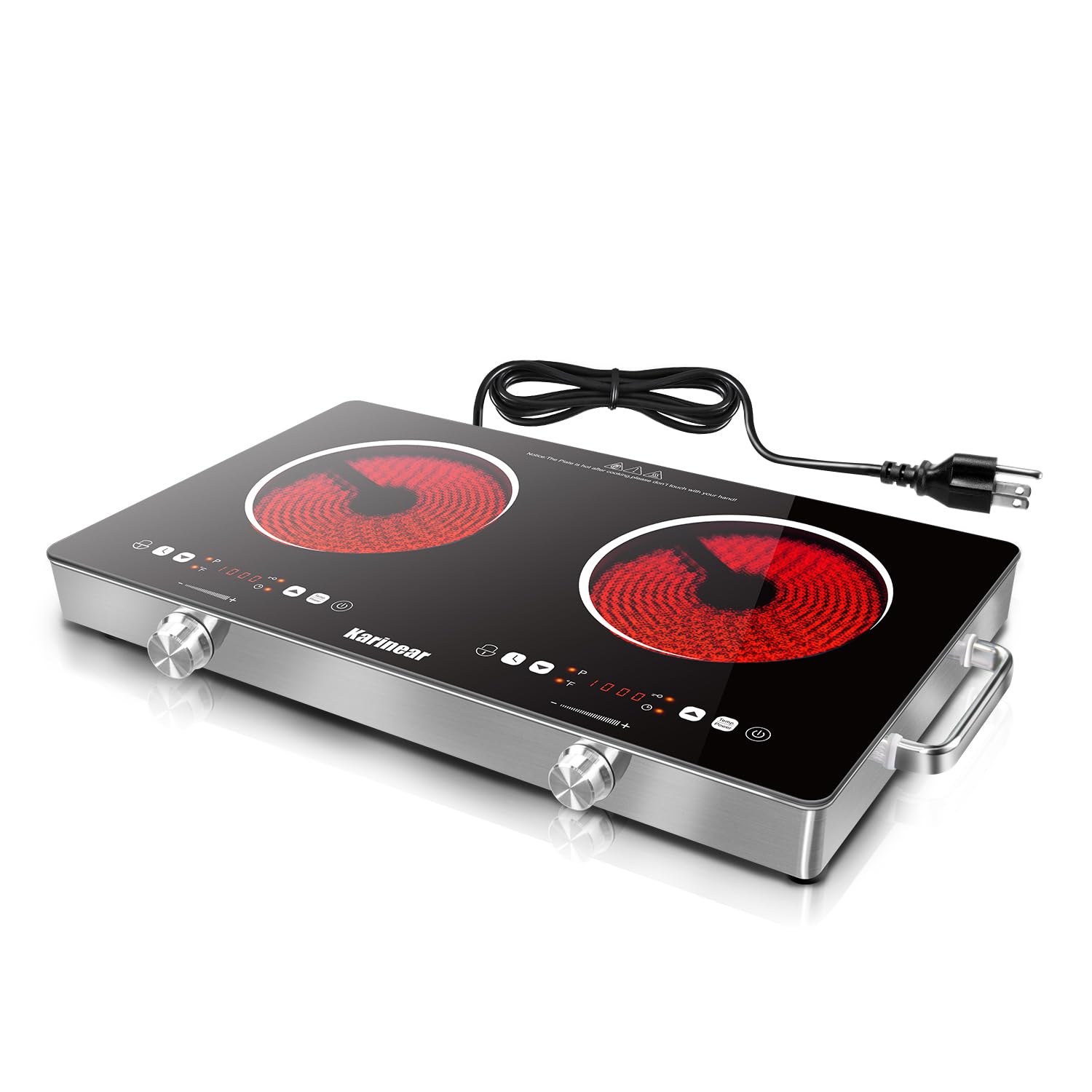 Karinear 2‑Burner Portable Electric Cooktop (24")