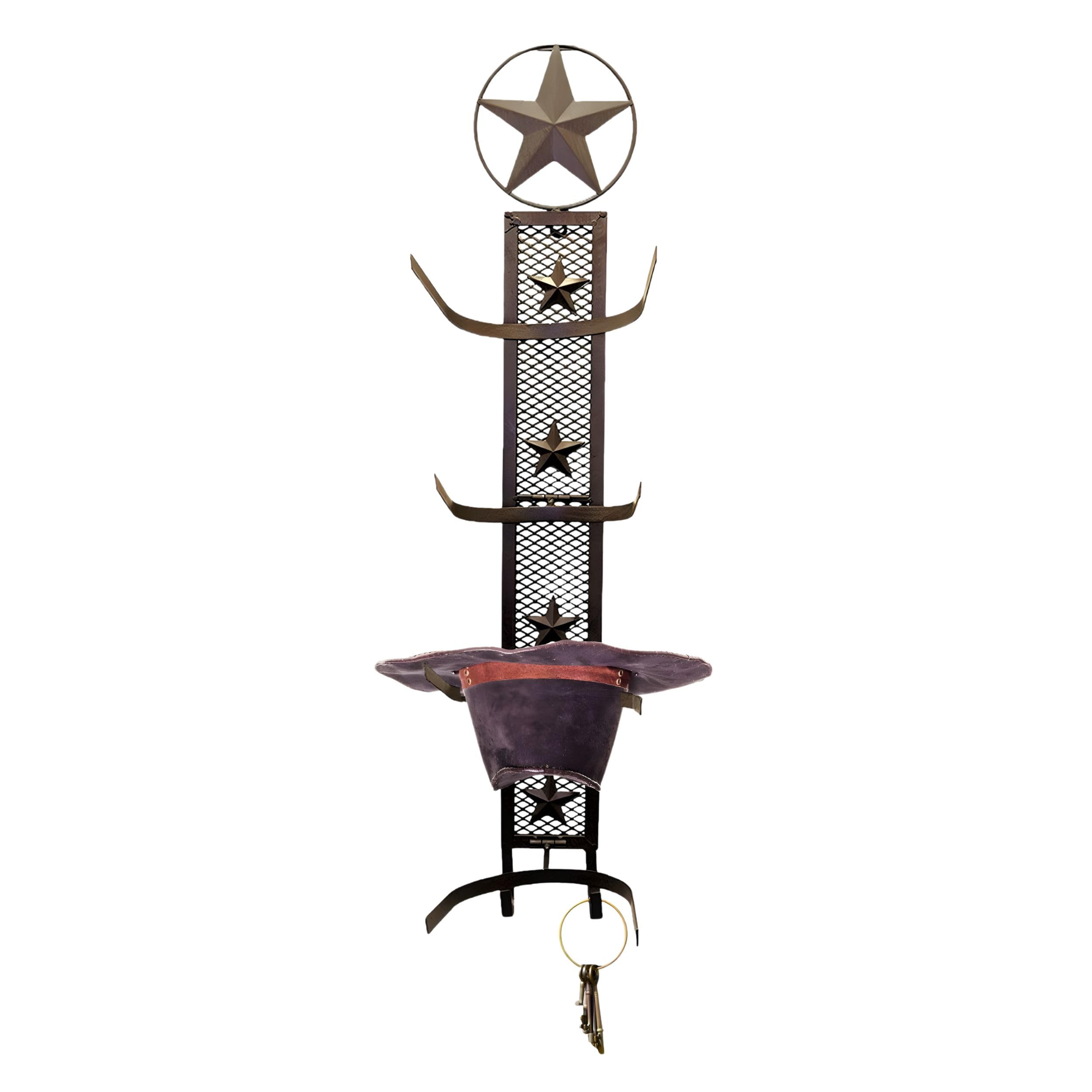 BestGiftEver Cowboy Hat Rack (Star Design)