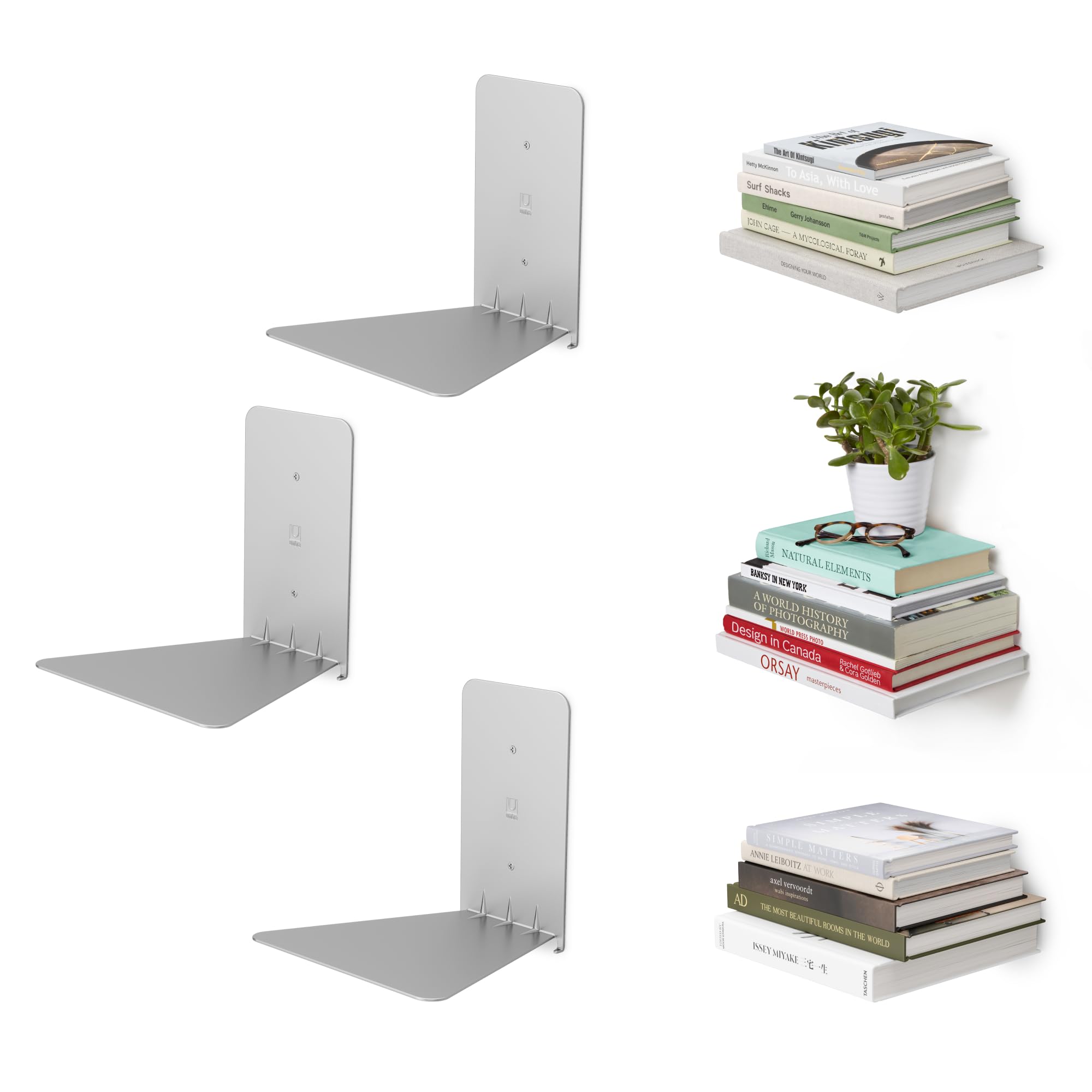 Umbra Conceal Metal Floating Bookshelf