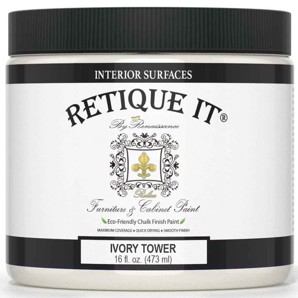 Retique It Chalk Furniture Paint — Ivory Tower (16 oz)