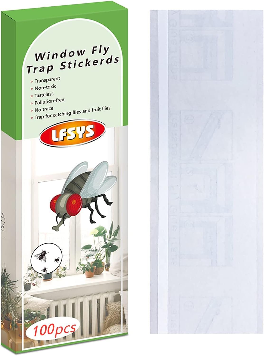 Clear Window Fly Traps (100-pack)
