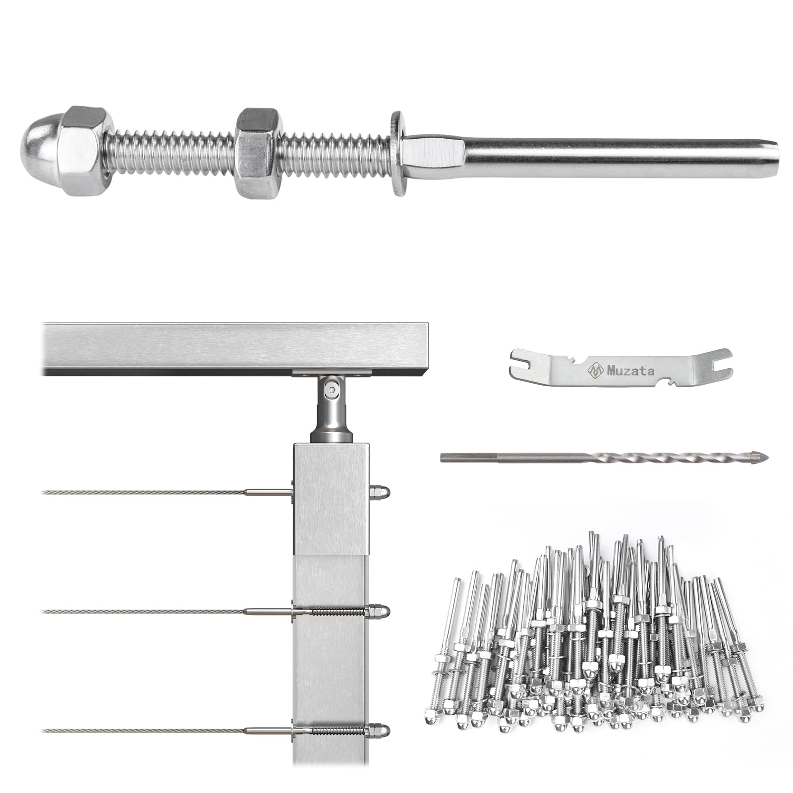 Muzata Swage Threaded Tensioner (1/8")
