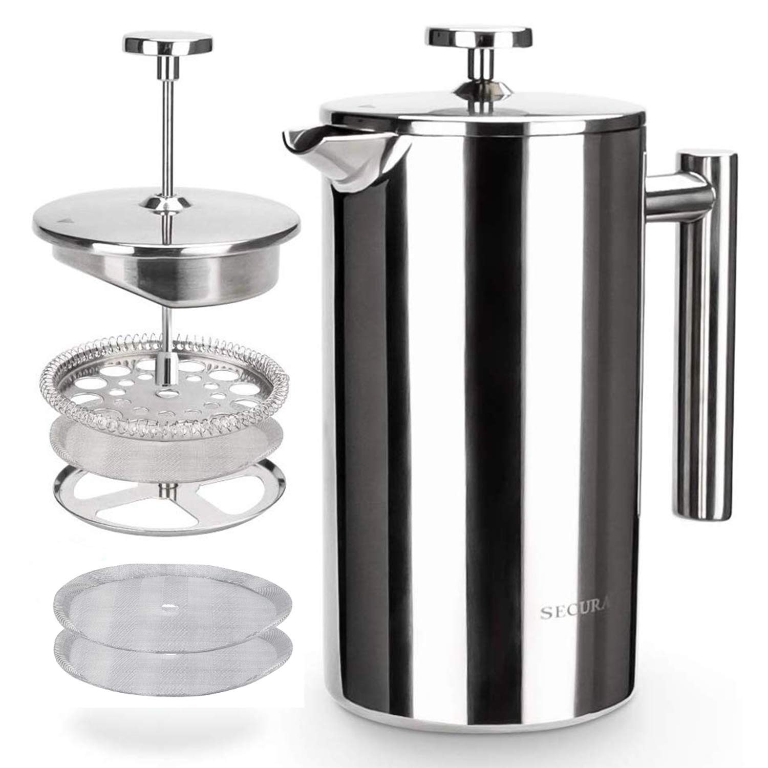 Secura Stainless Steel French Press