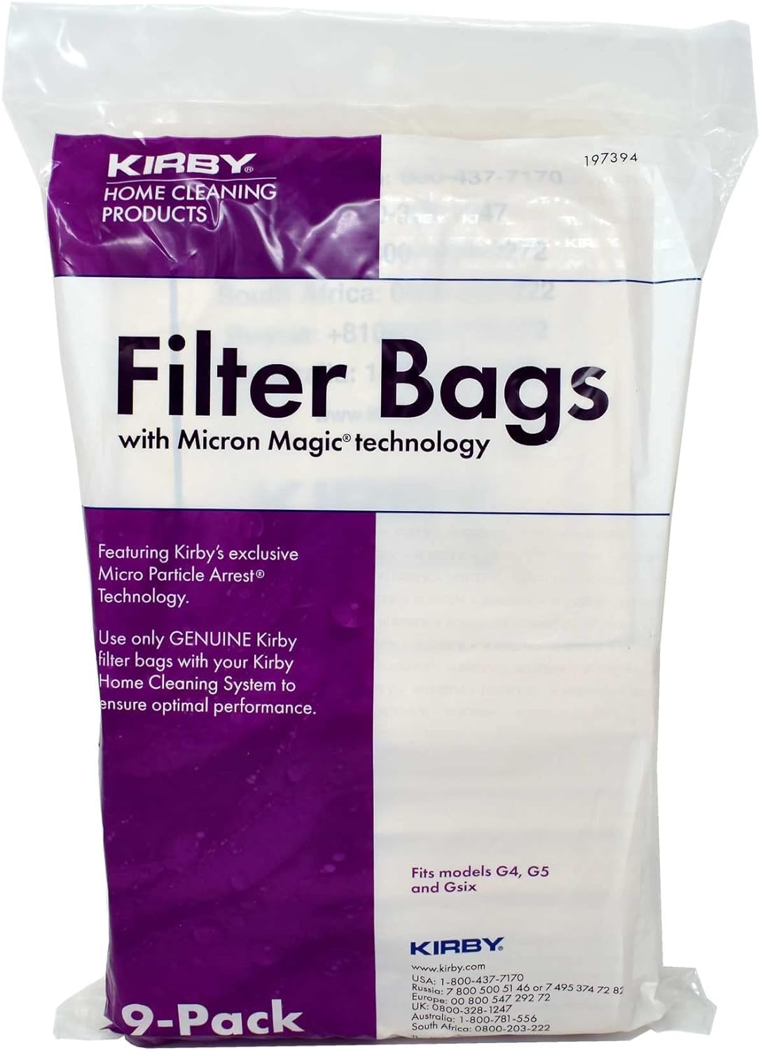 Kirby Micron Magic Filtration Bags (Part #197394)