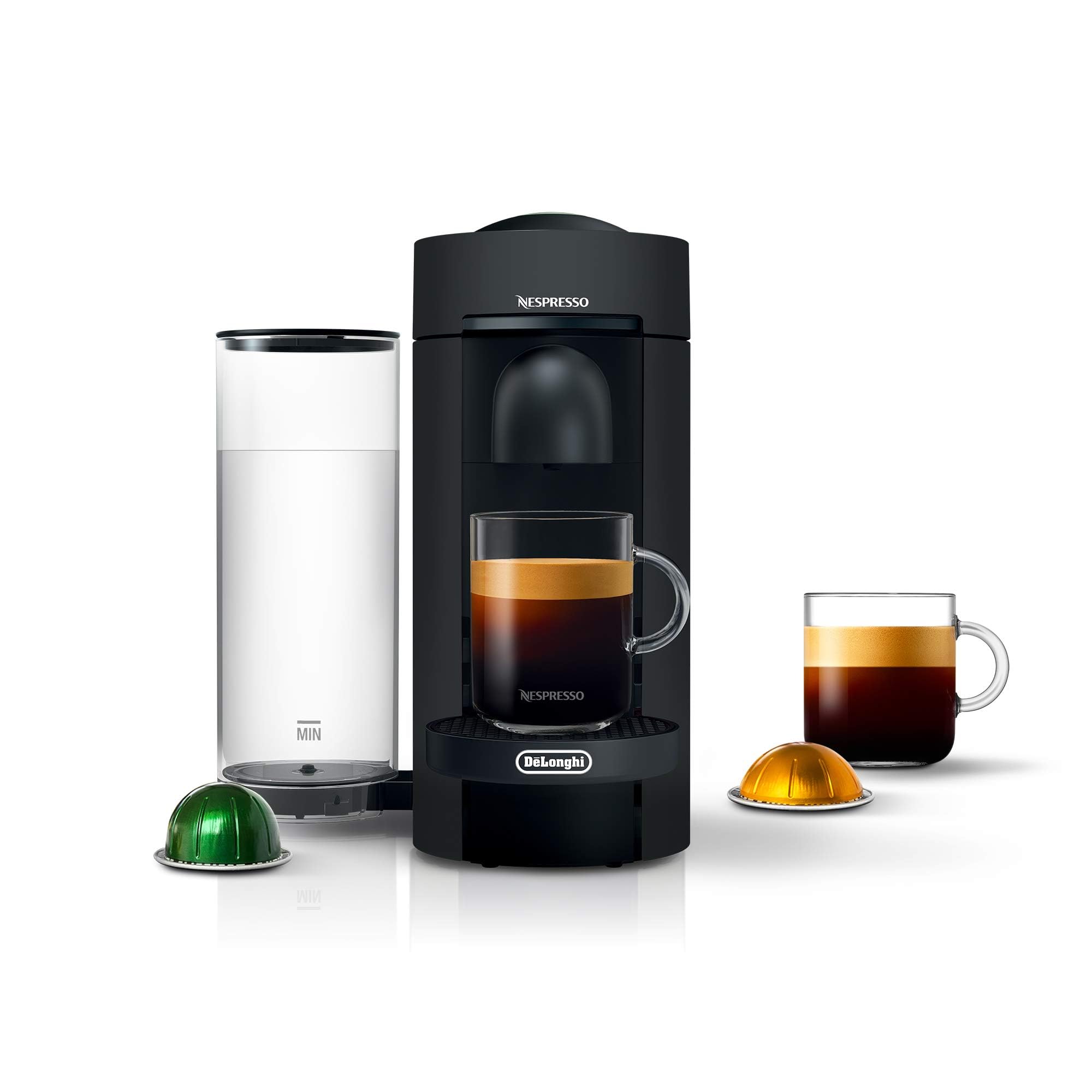 Nespresso VertuoPlus Matte Black by De'Longhi