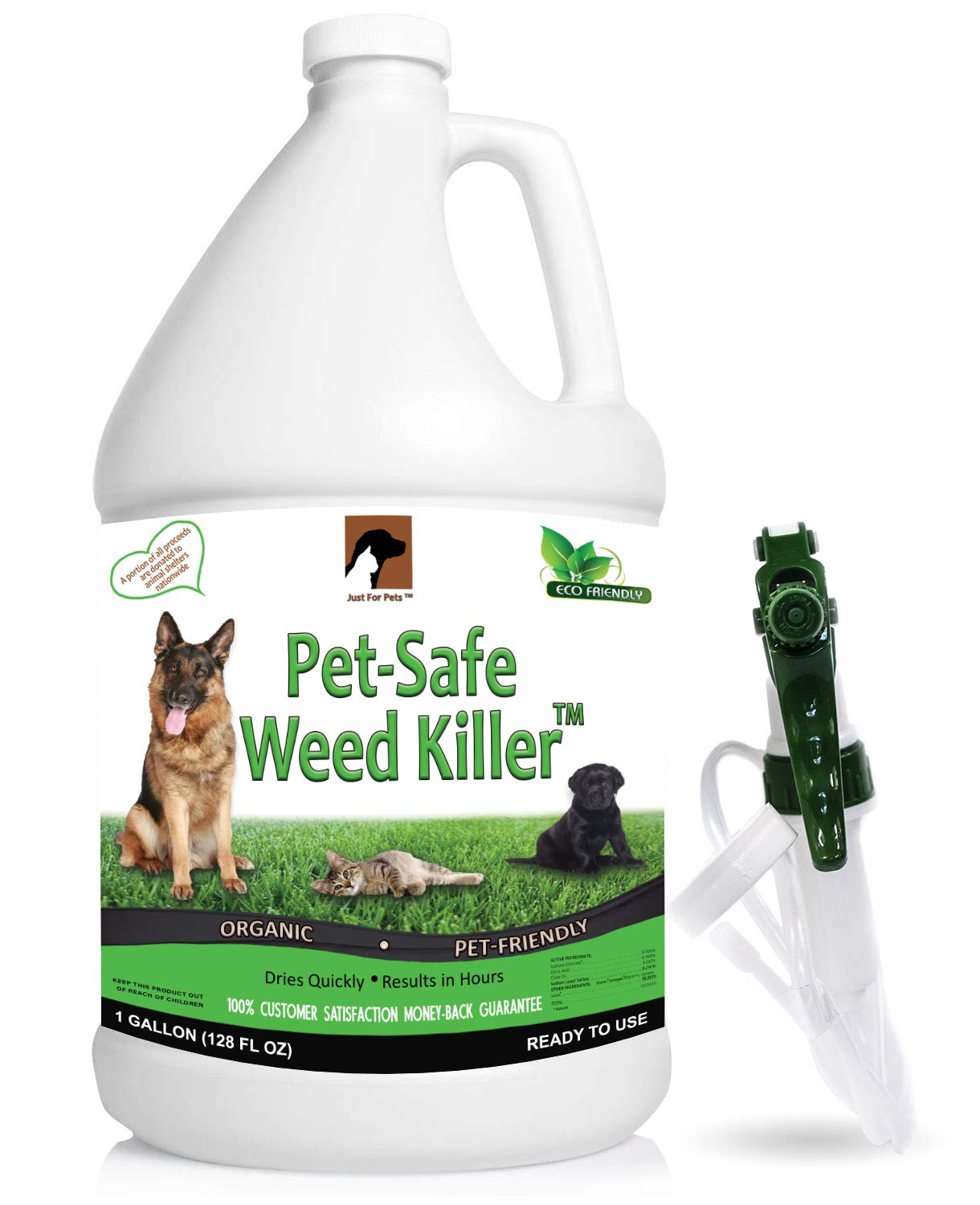 Just For Pets Weed Killer (Pet‑Safe, No Glyphosate)