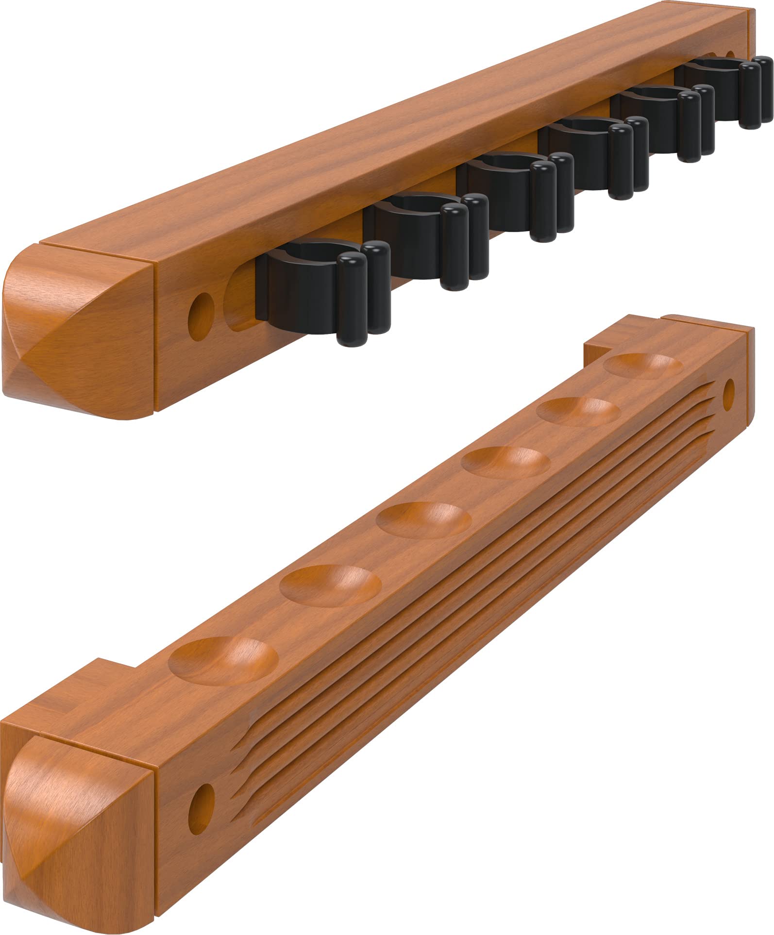 Fat Cat 6-Cue Wall-Mounted Hardwood Cue Rack