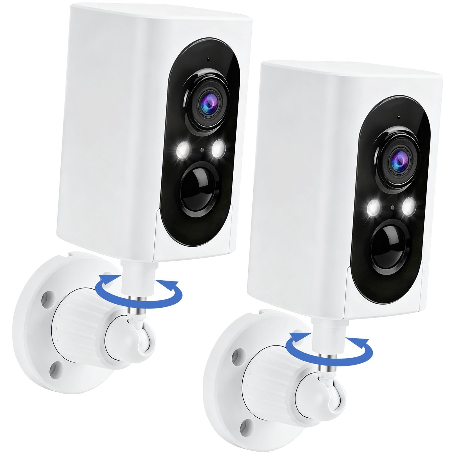 355° Pan 2K Outdoor Camera (2‑Pack)