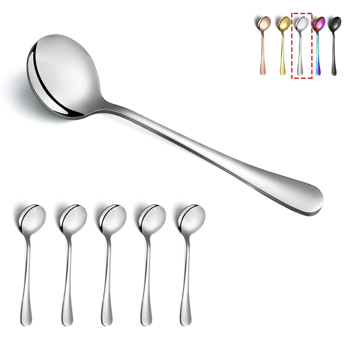 Kyraton Stainless Steel Soup Spoons (6-piece)