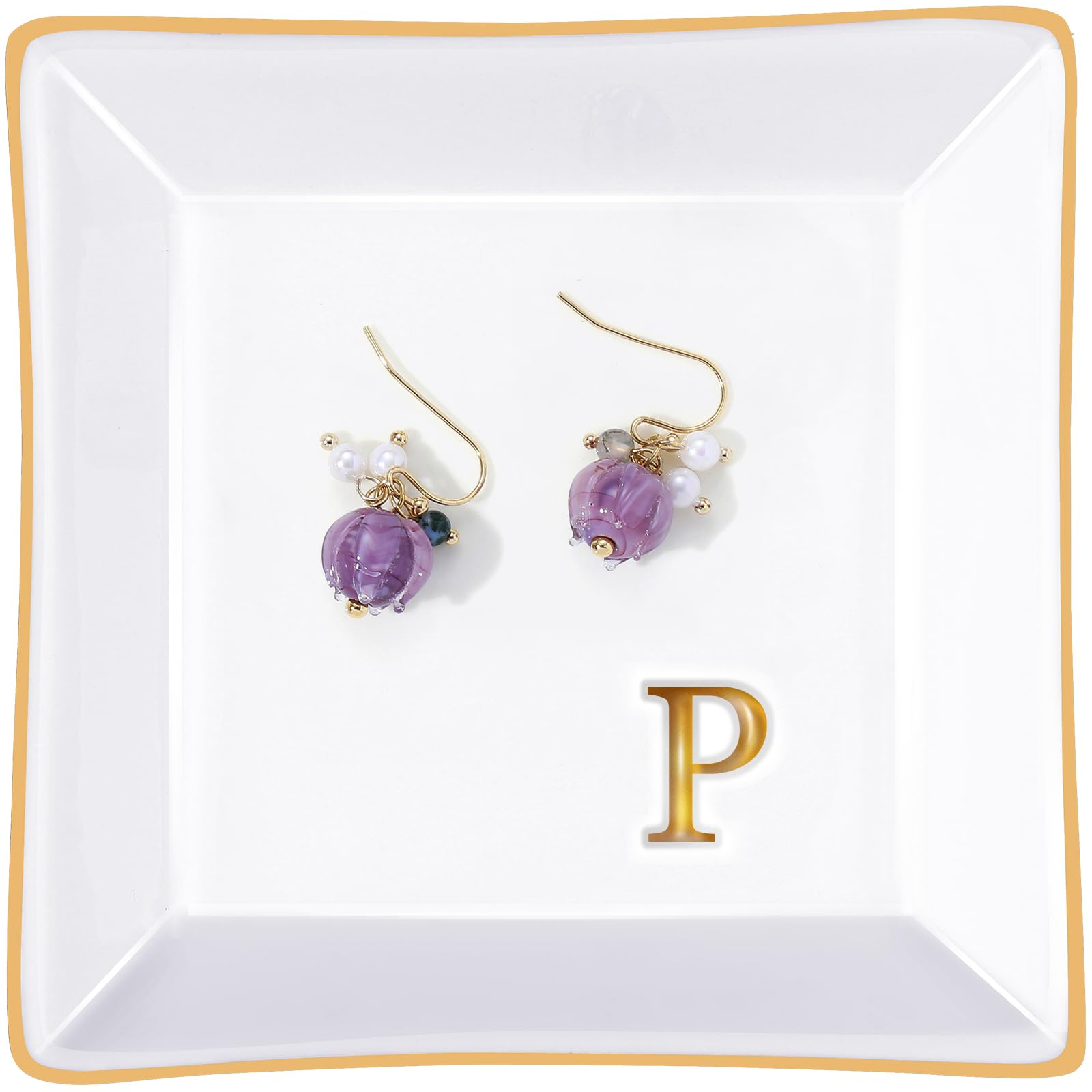 PUDDING CABIN Monogrammed Ring Dish