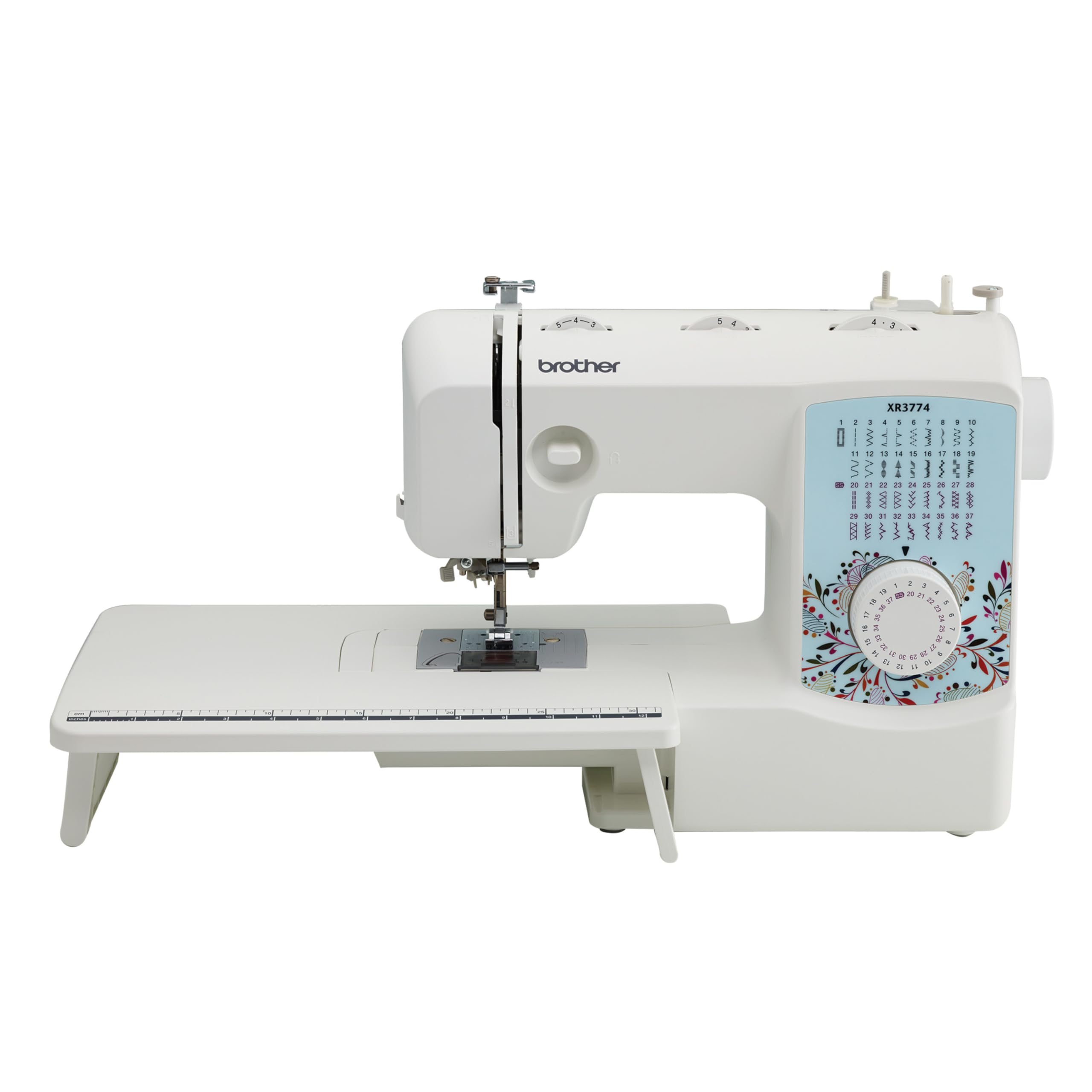 Brother Sewing and Quilting Machine, XR3774, 37 Built-in Stitches, Wide Table, 8 Included Sewing Feet XR3774 Only