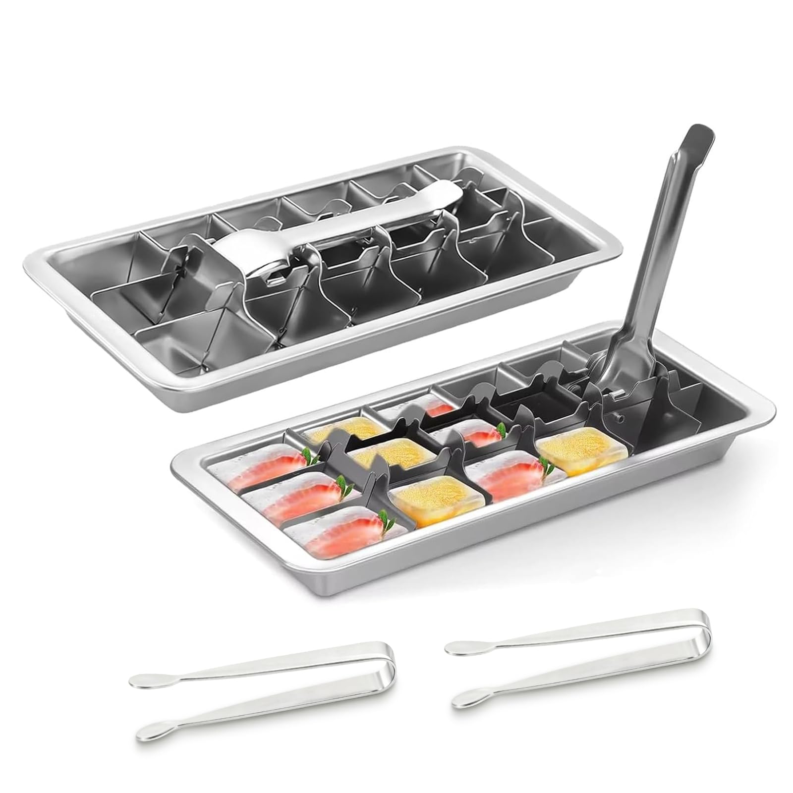 CLIPORE Stainless Steel 18-Slot Ice Trays