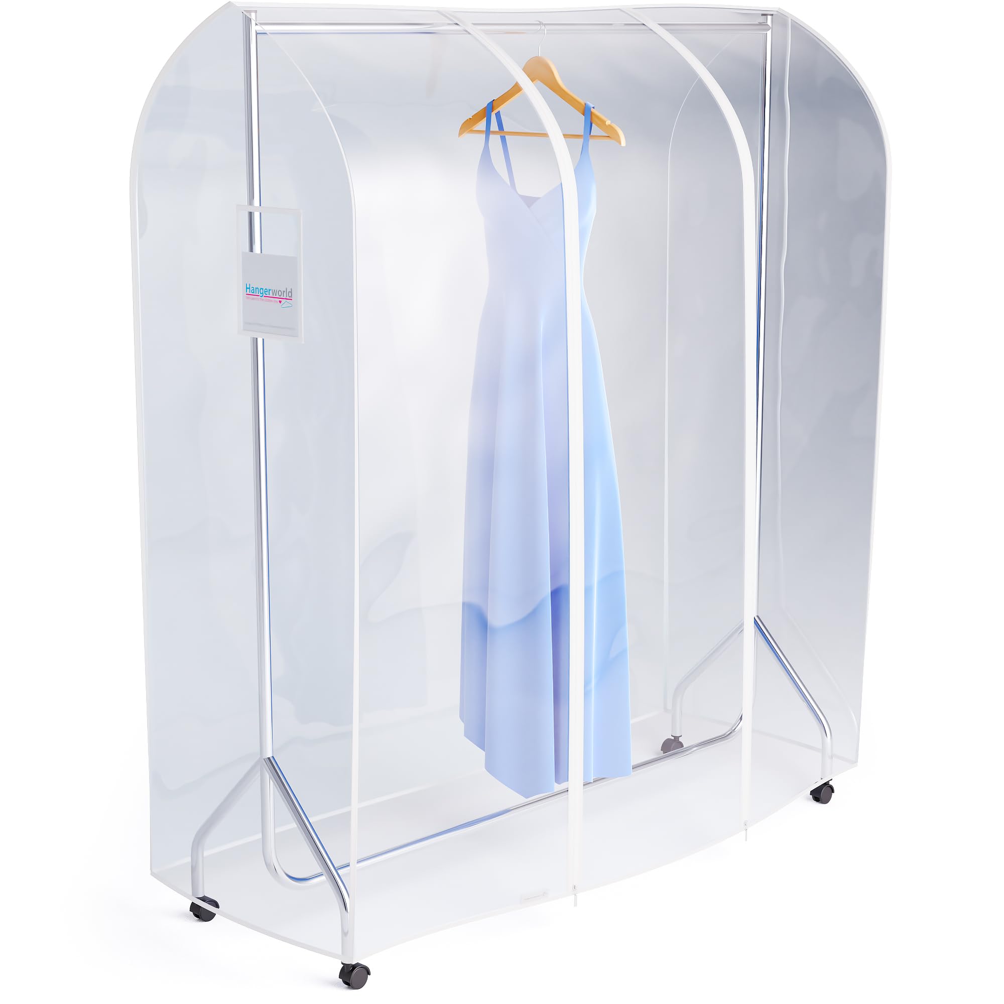 HANGERWORLD Clear Garment Rack Cover