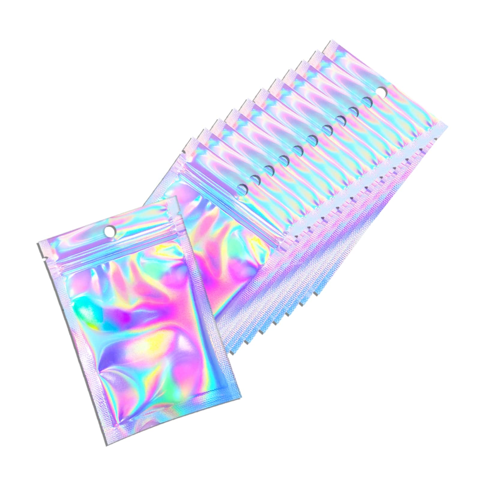 Holographic Resealable Packaging Bags (4x6)
