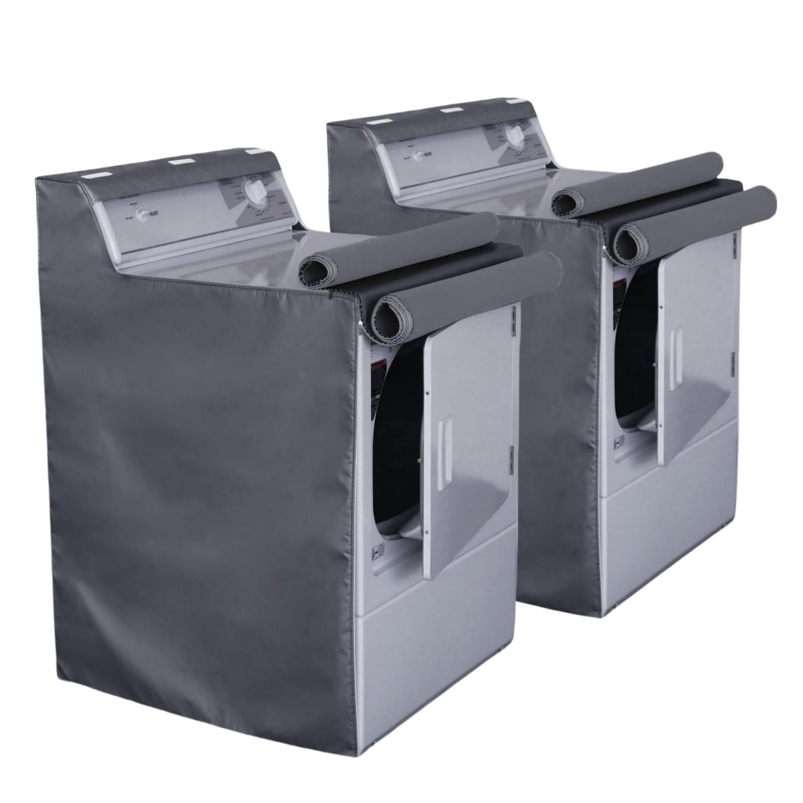 Ericlin 2Pack Washer and Dryer Covers (Grey)