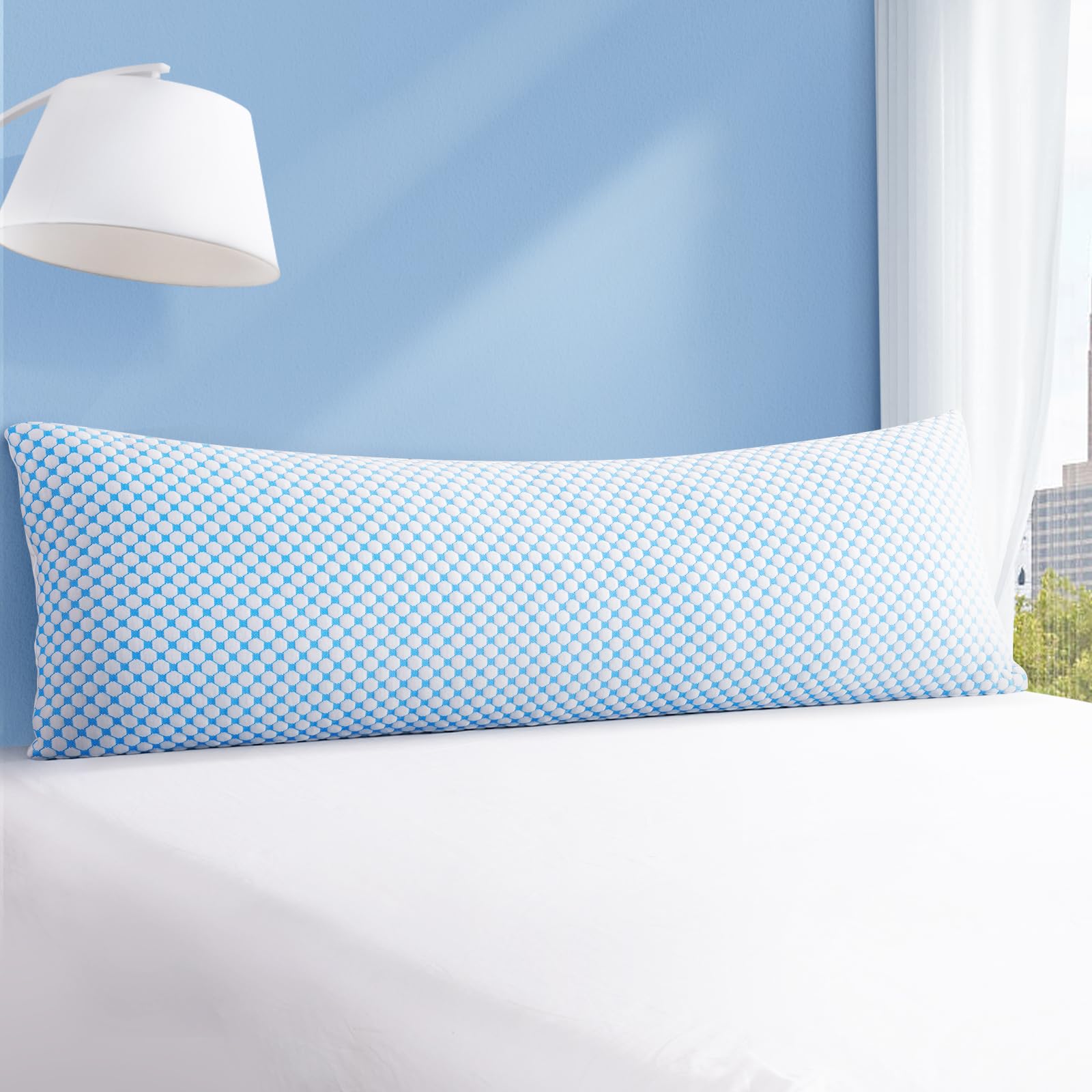 EASELAND Shredded Memory Foam Body Pillow