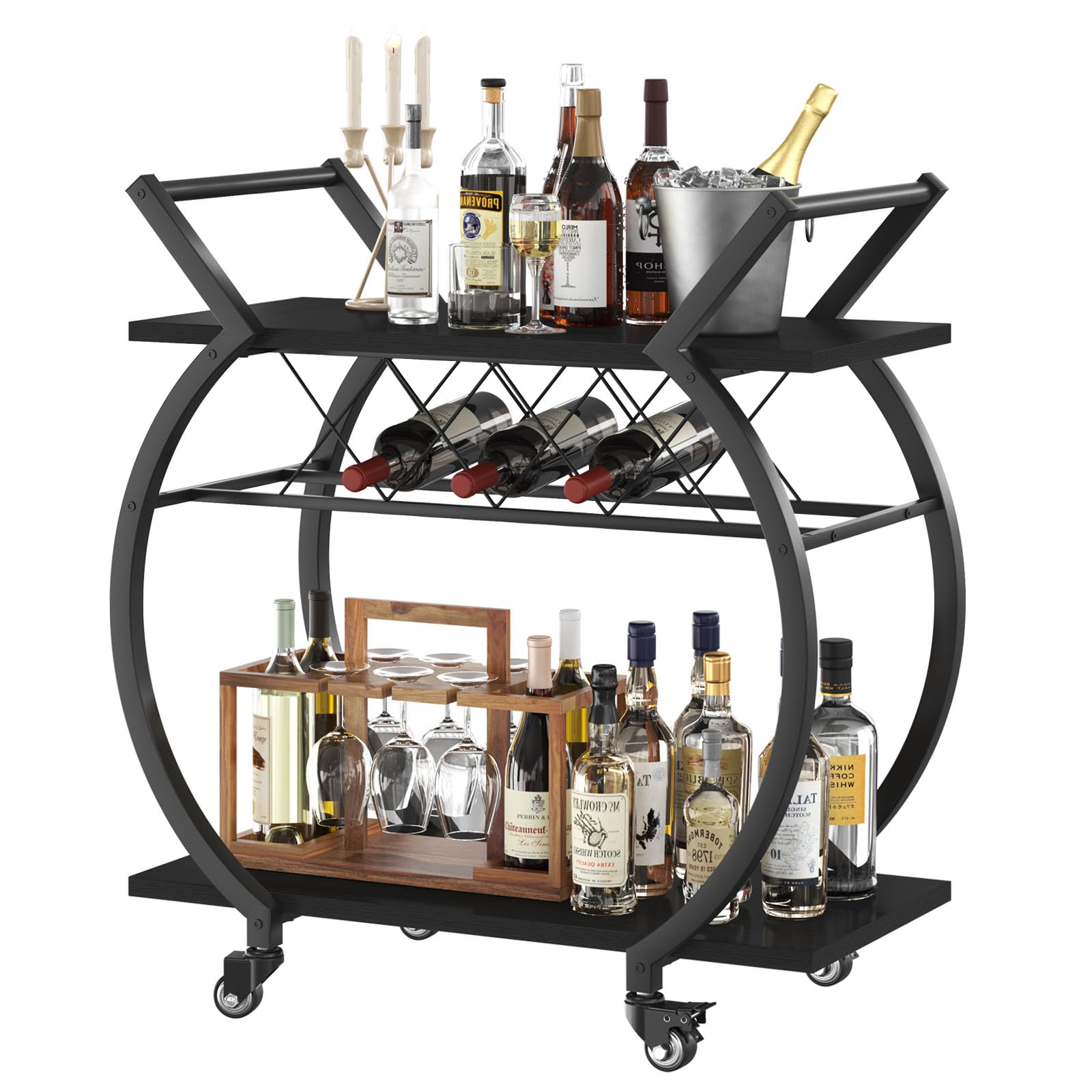 LVB Arc-Frame Black Bar Cart
