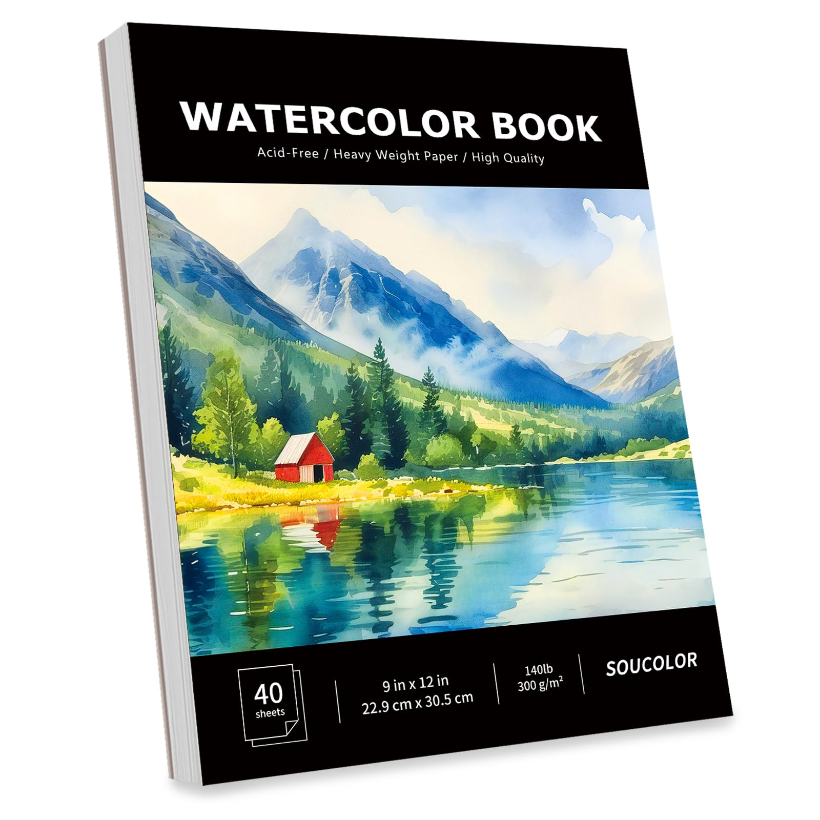 Soucolor Watercolor Pad 9×12 (140lb coldpress)