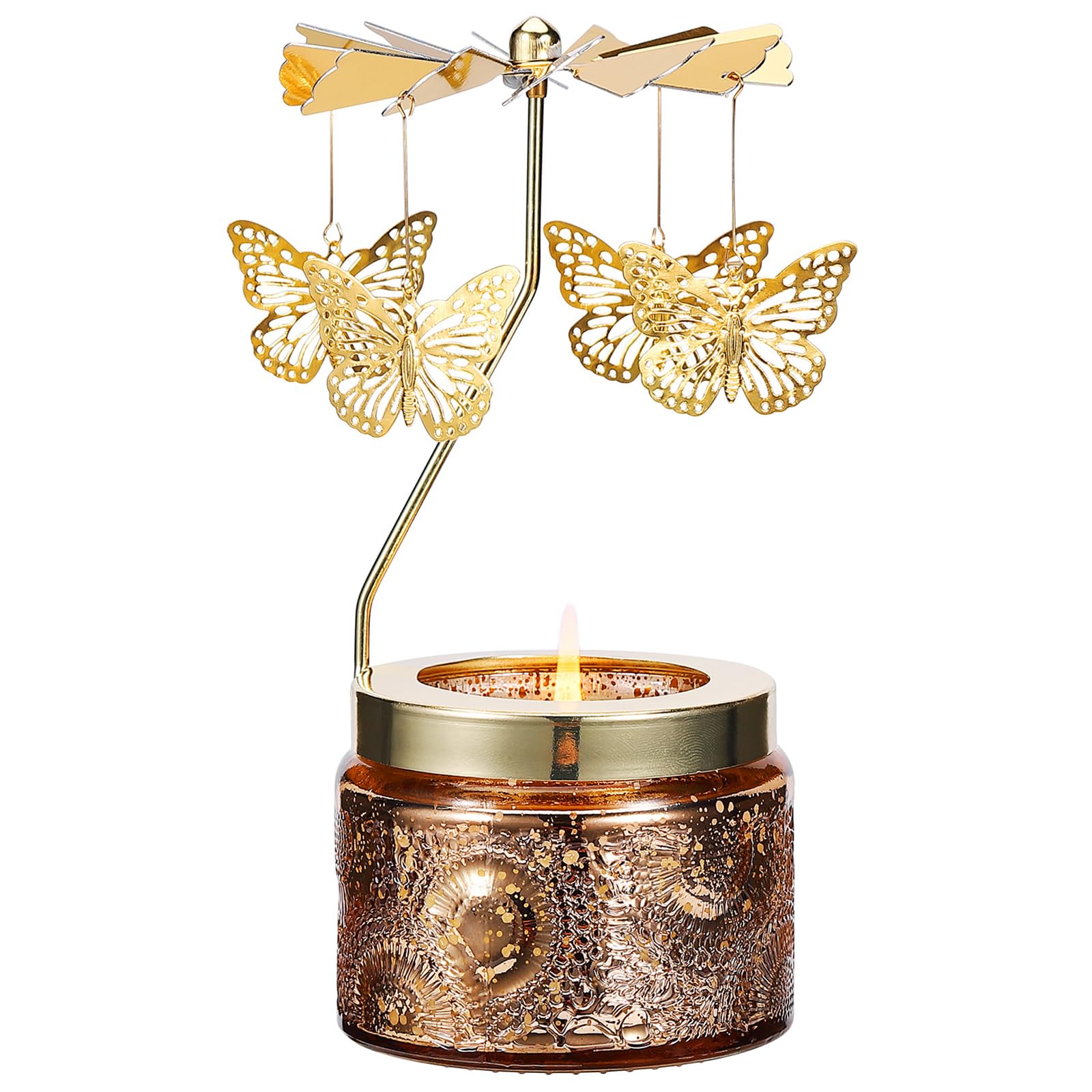 Rotating Butterfly Scented Candle Set