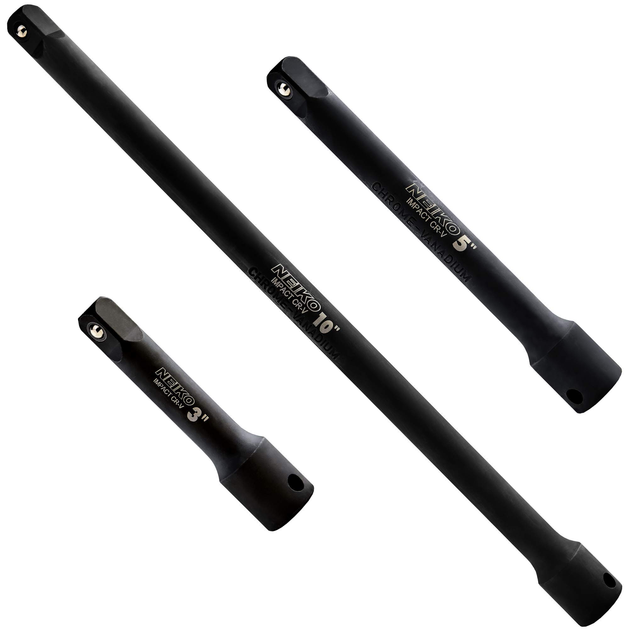 Neiko Impact Extension Bar Set (3, 5, 10 in)