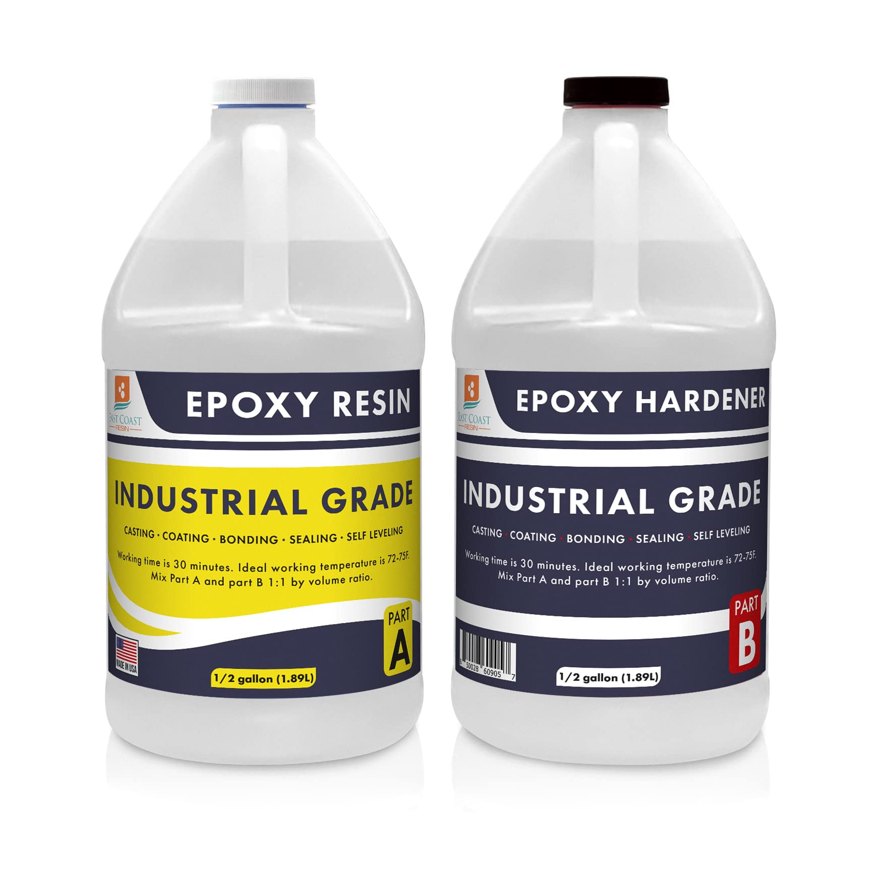 Industrial Grade 1:1 Epoxy Resin 1 Gallon Kit — East Coast Resin