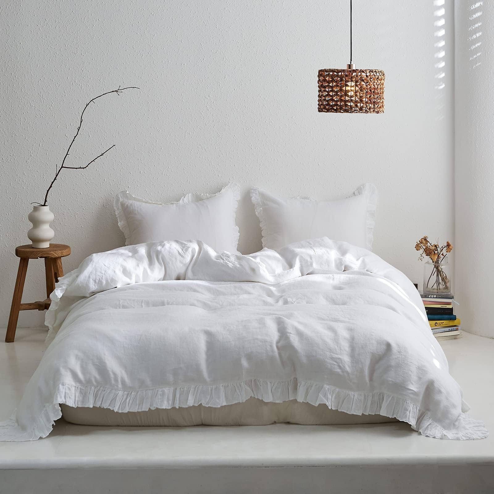 Simple&Opulence Ruffle Linen Duvet Cover
