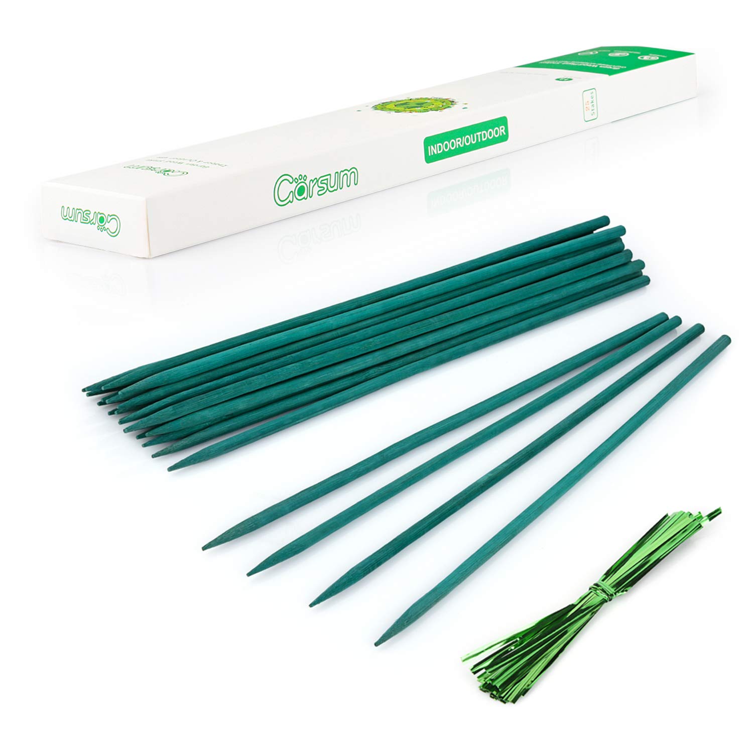 Garsum Green Bamboo Garden Stakes