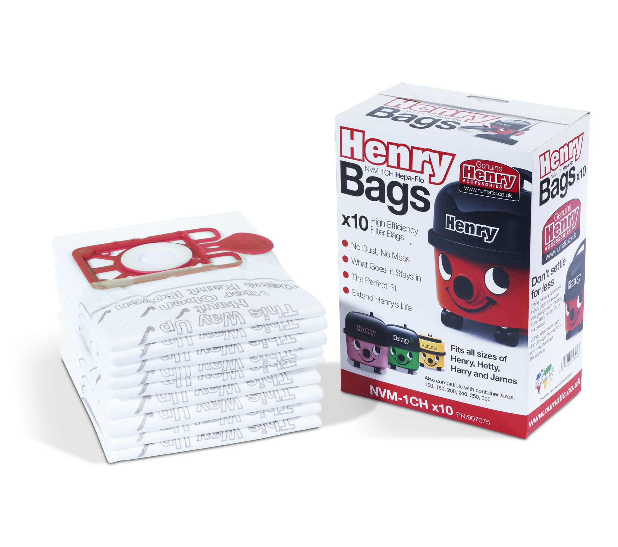 Numatic Henry HepaFlo Vacuum Bags