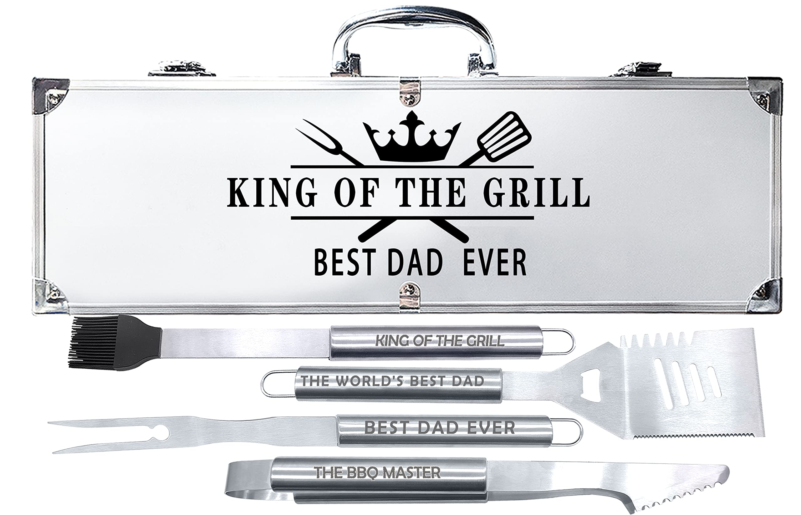 Bonsai Tree Personalized 4-Piece Dad Grill Set