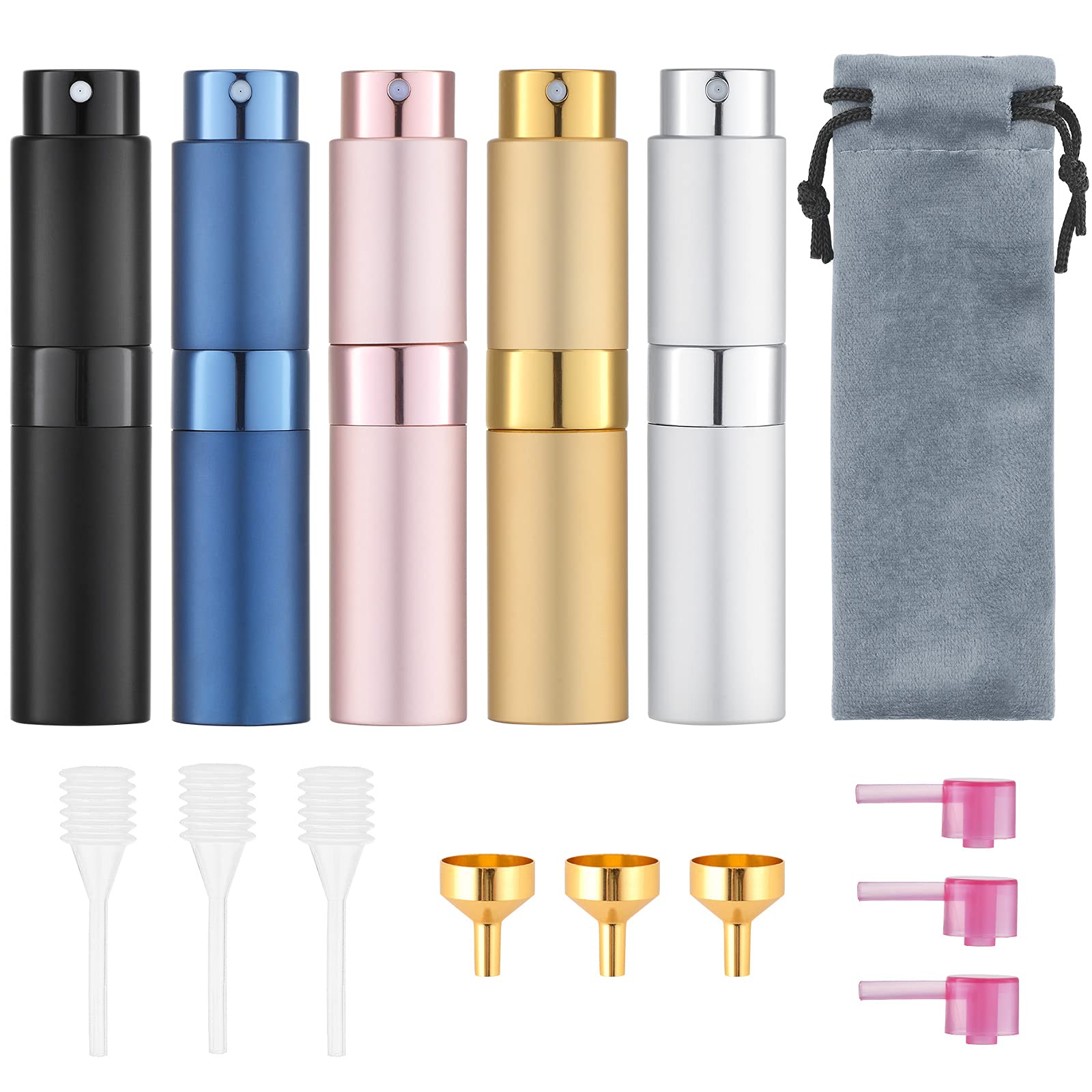 Tekson 8ml Travel Atomizer (5-Pack)