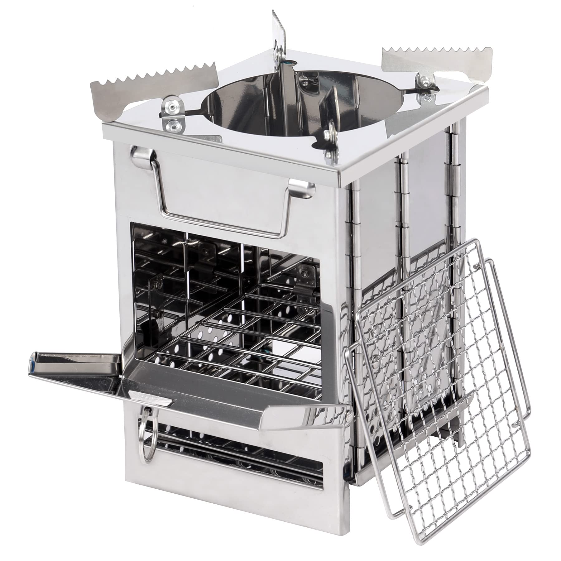 REDCAMP Folding Stainless Steel Camp Stove