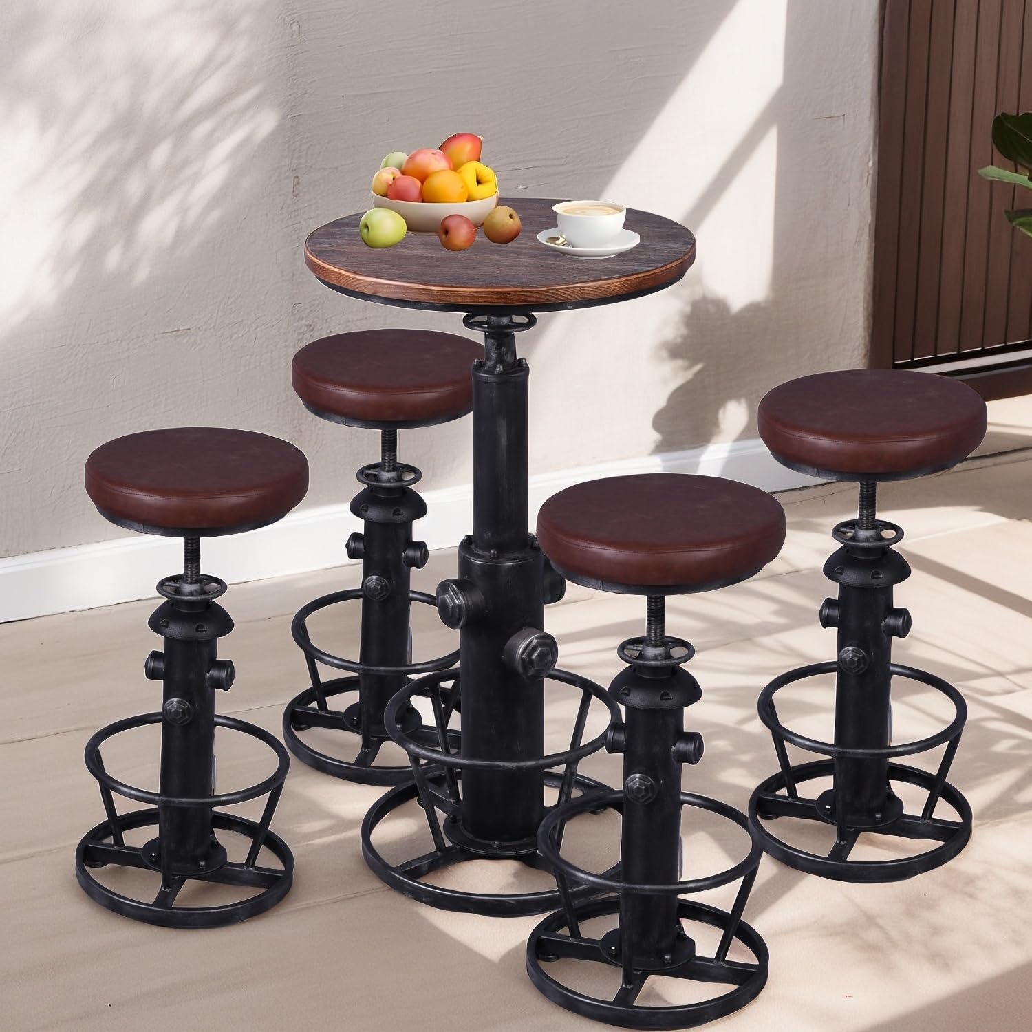 Topower 5-Piece Pub Table & Stools