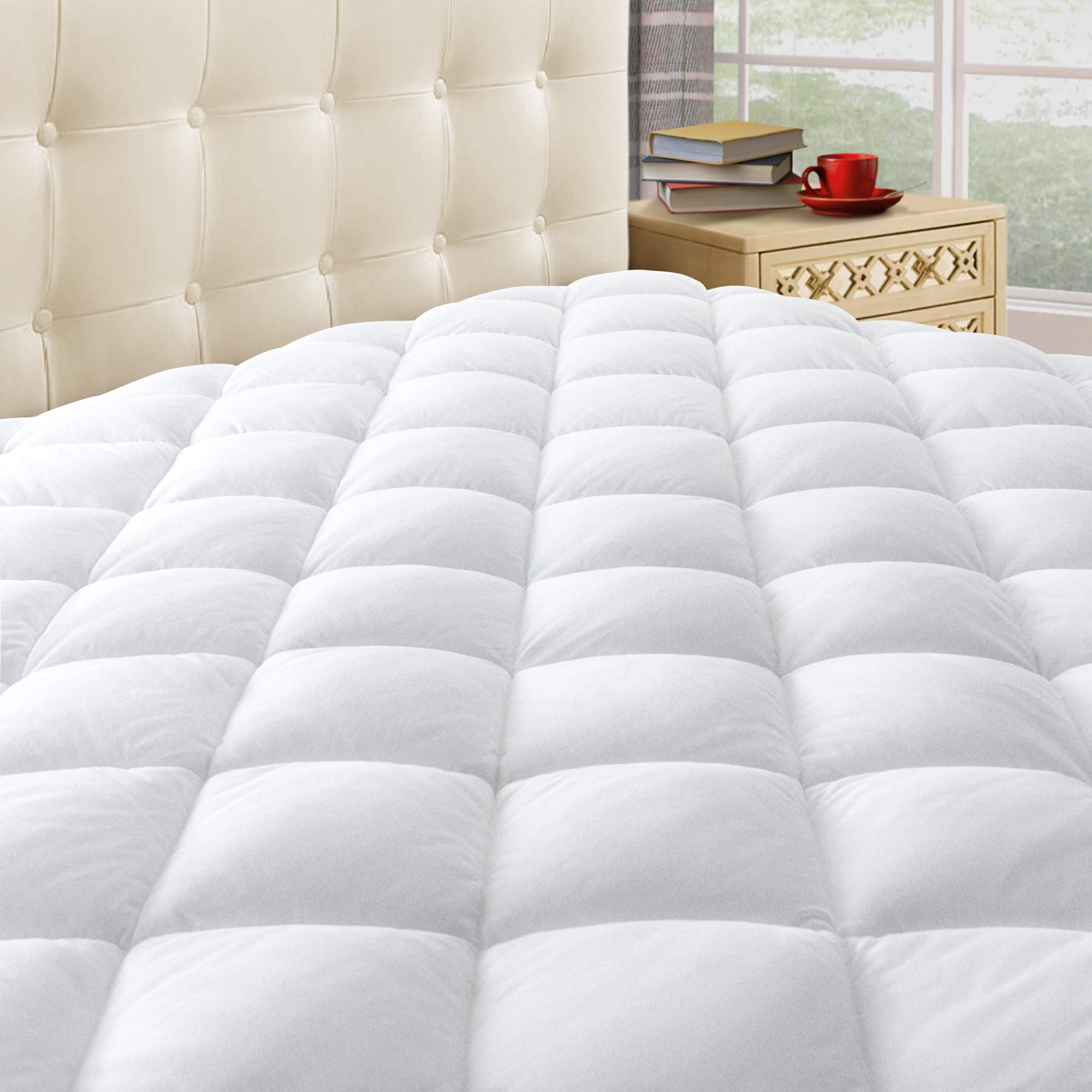 Taupiri Quilted Pillowtop Mattress Pad Cover — King