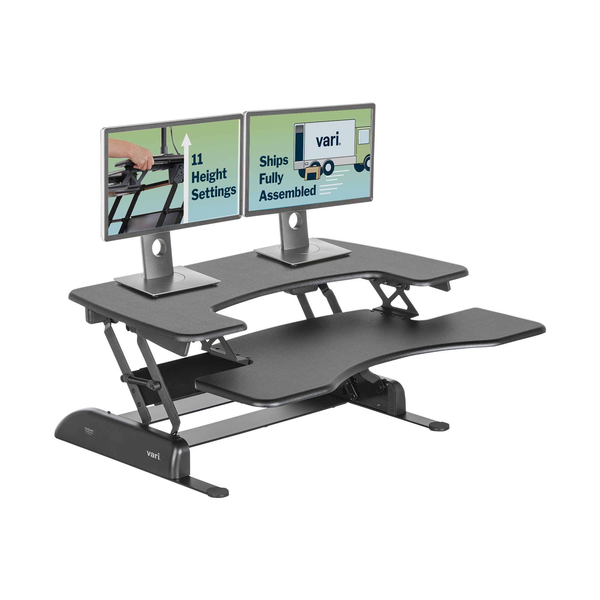 Vari VariDesk Pro Plus 36 — Spring‑Loaded Dual‑Tier Converter