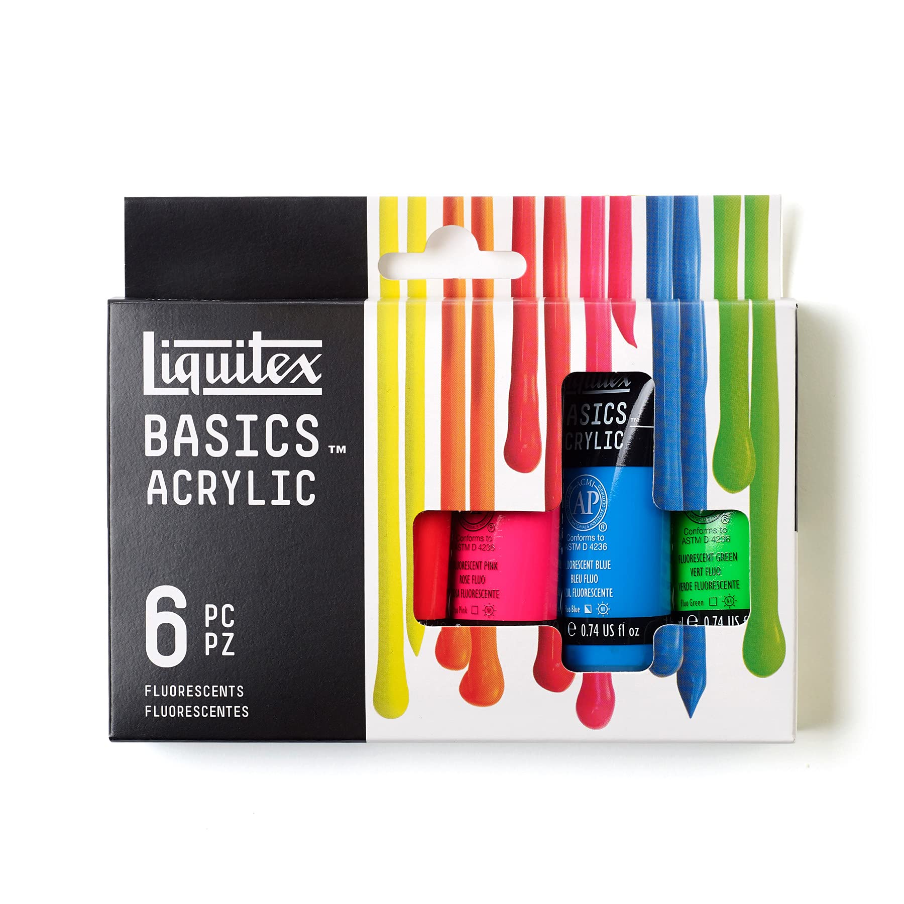 Liquitex BASICS Fluorescent Acrylic Set