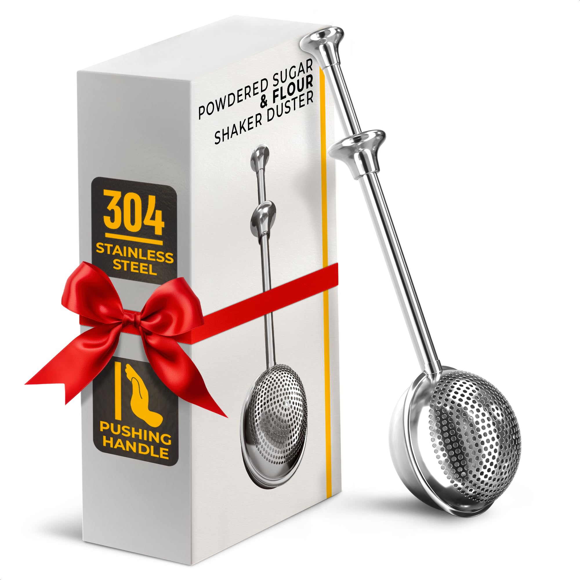 Spring-Handle Flour & Sugar Duster