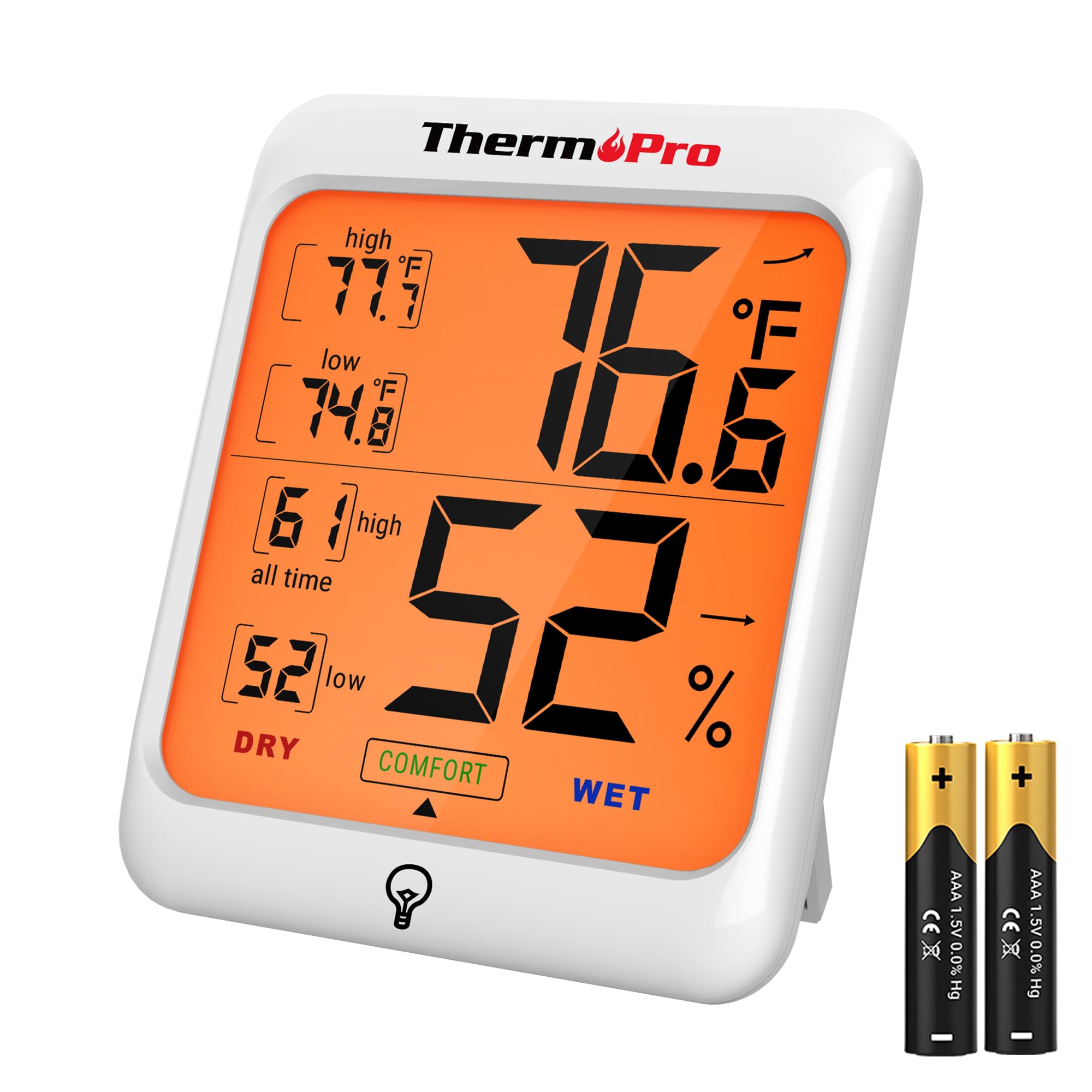 ThermoPro TP53 Backlit Hygrometer