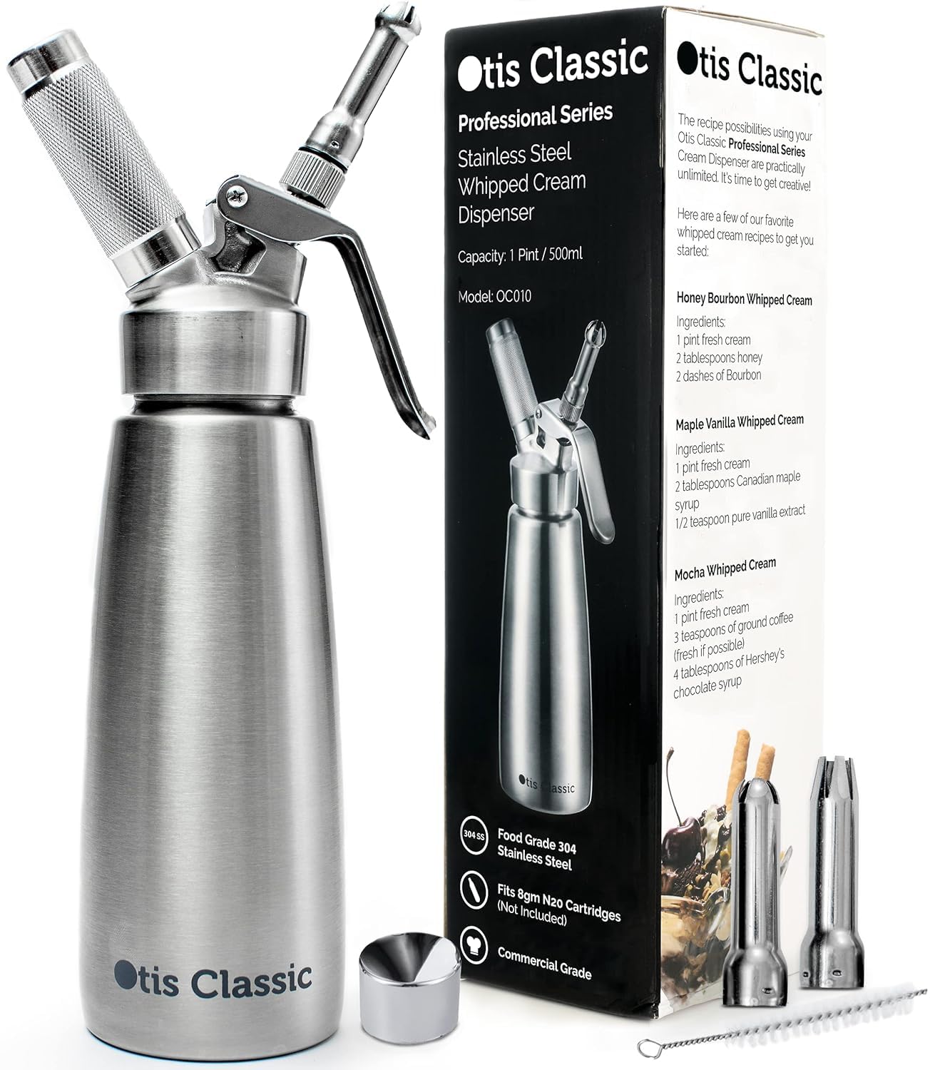 Otis Classic 304 Stainless Steel Dispenser 500ml