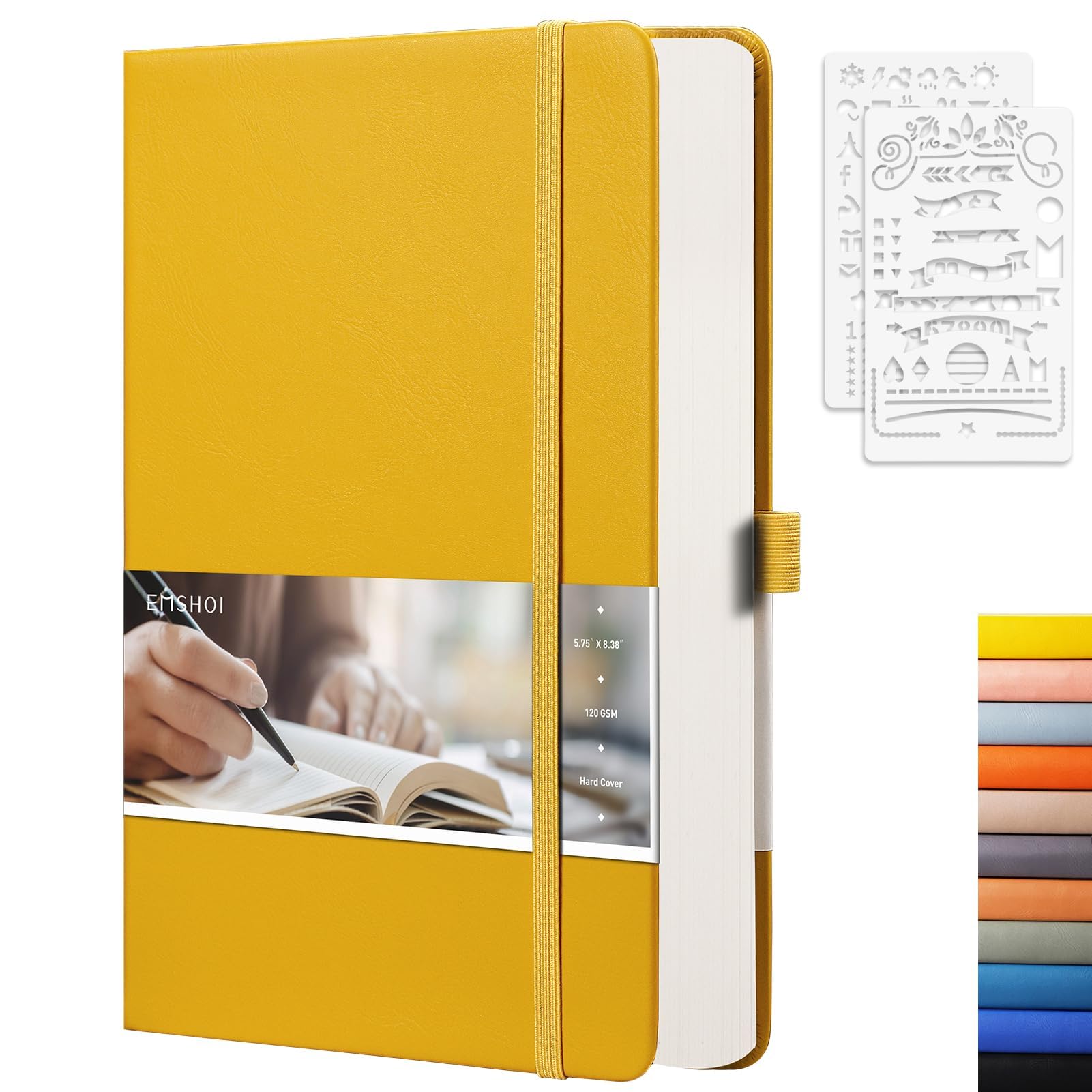 EMSHOI A5 Dotted Notebook — 256 Pages, 120 GSM Paper, Hardcover