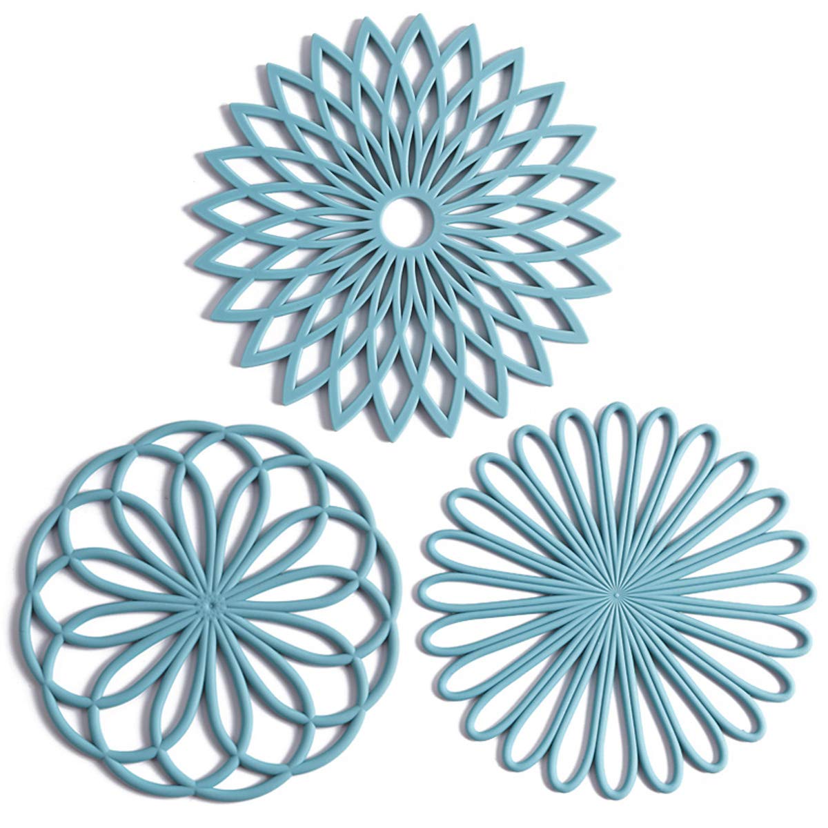 Set of 3 Silicone Trivets (8-inch)