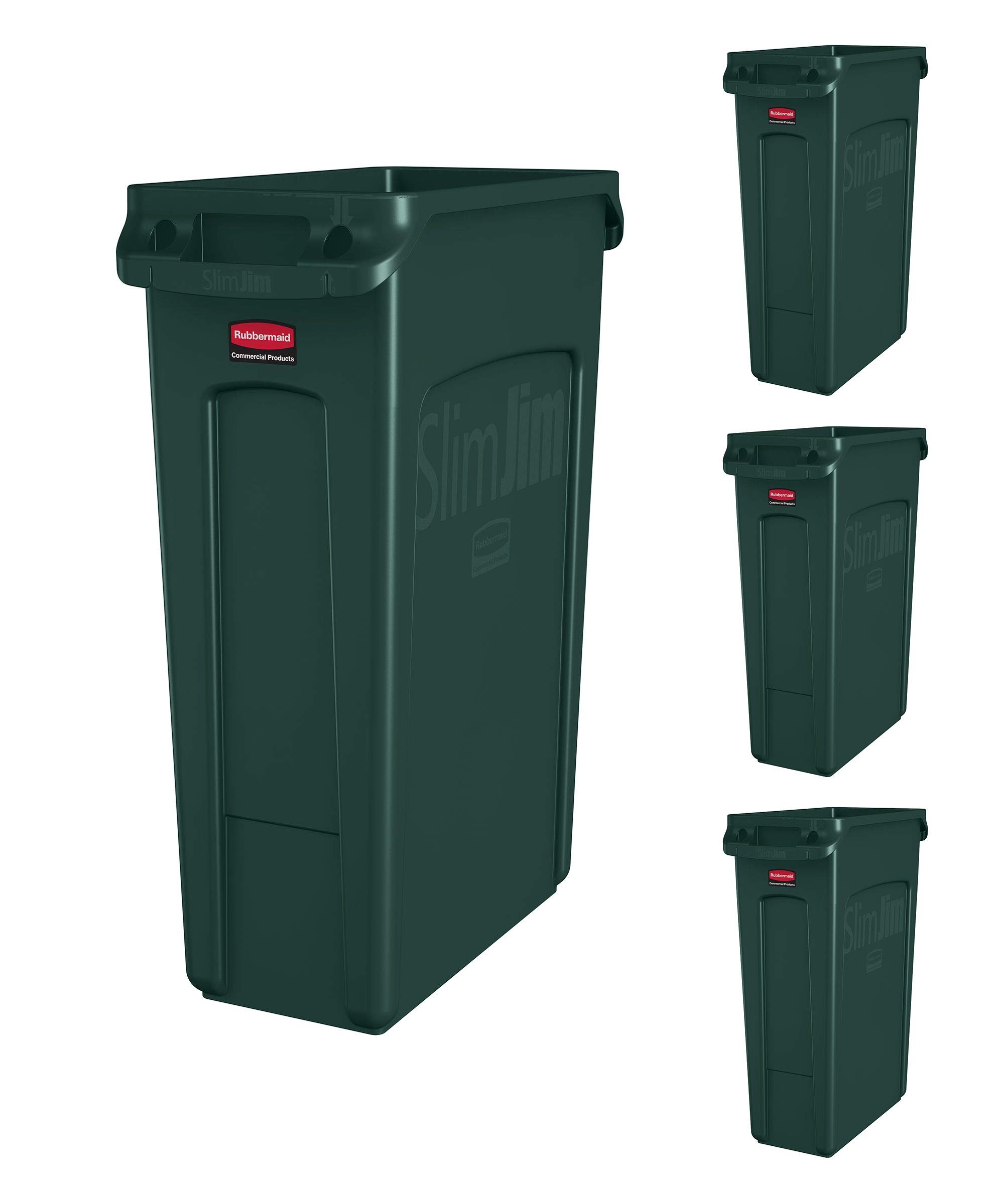 Rubbermaid Slim Jim Vented Trash Can